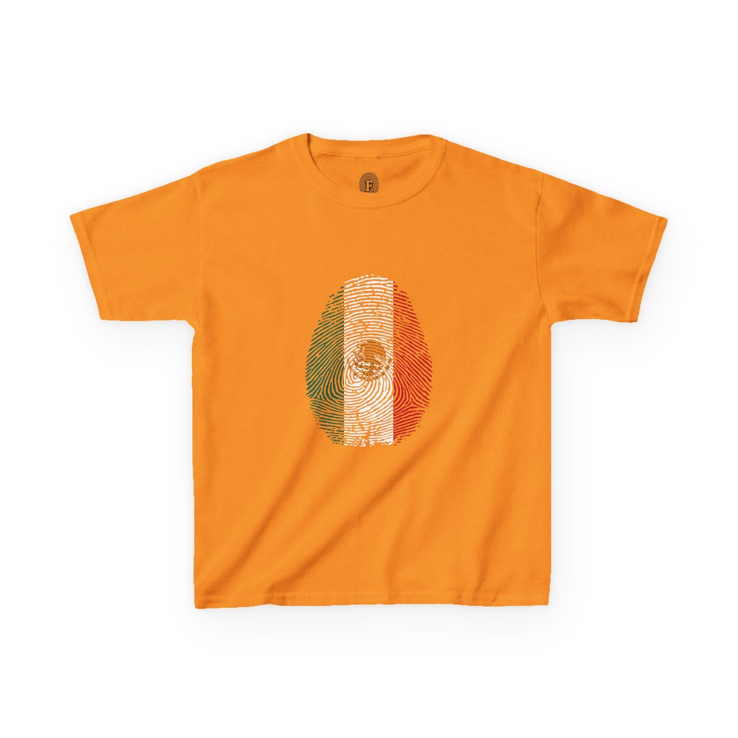MEXICO Fingerprint flag Soccer World Cup Fan T-Shirt (KIDS - UNISEX)