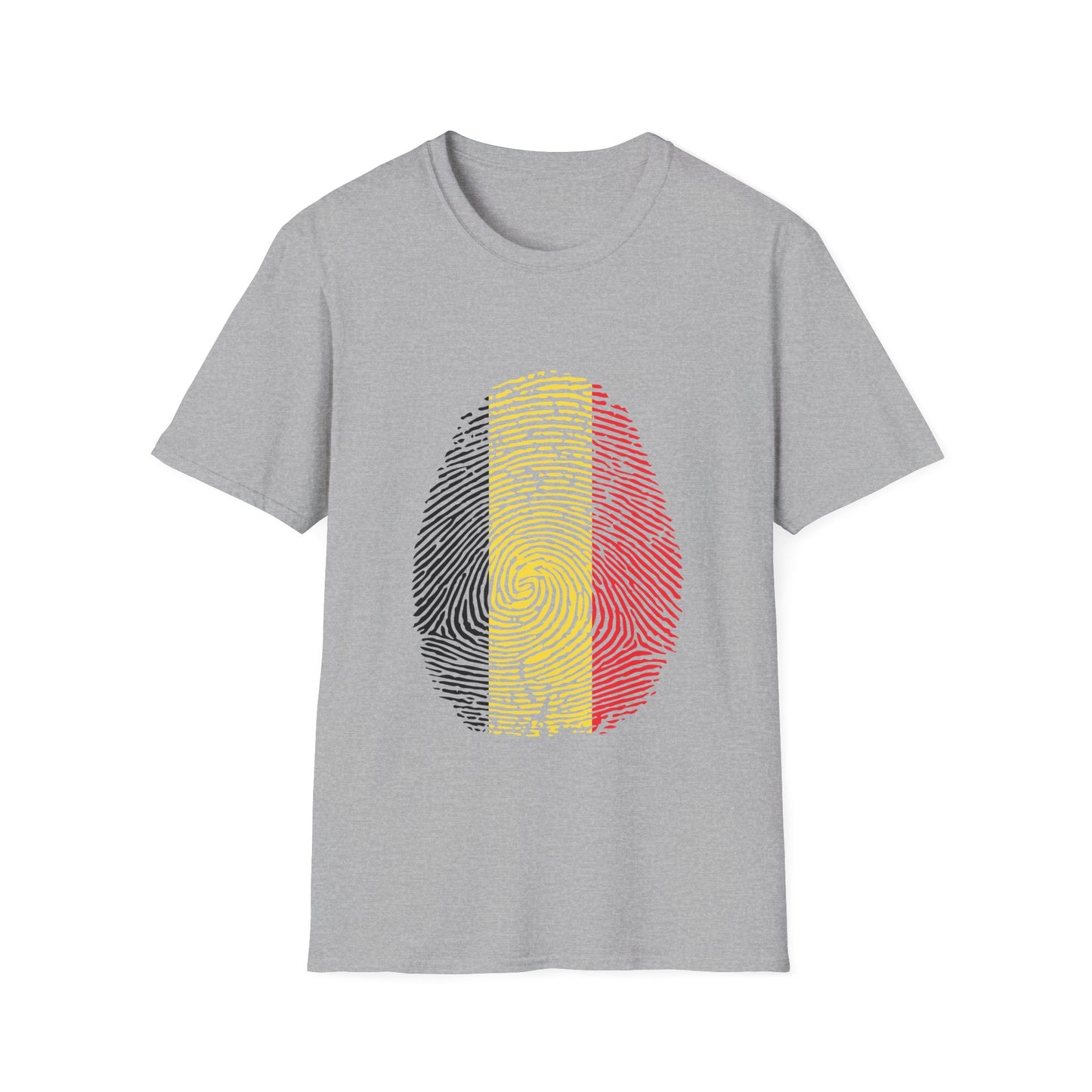 BELGIUM Fingerprint flag Soccer World Cup Fan T-Shirt (WOMEN)