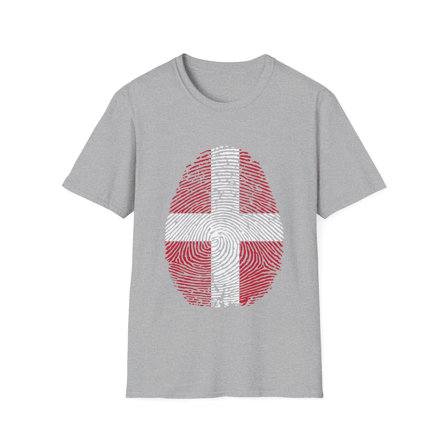 DENMARK Fingerprint flag Soccer World Cup Fan T-Shirt (WOMEN)