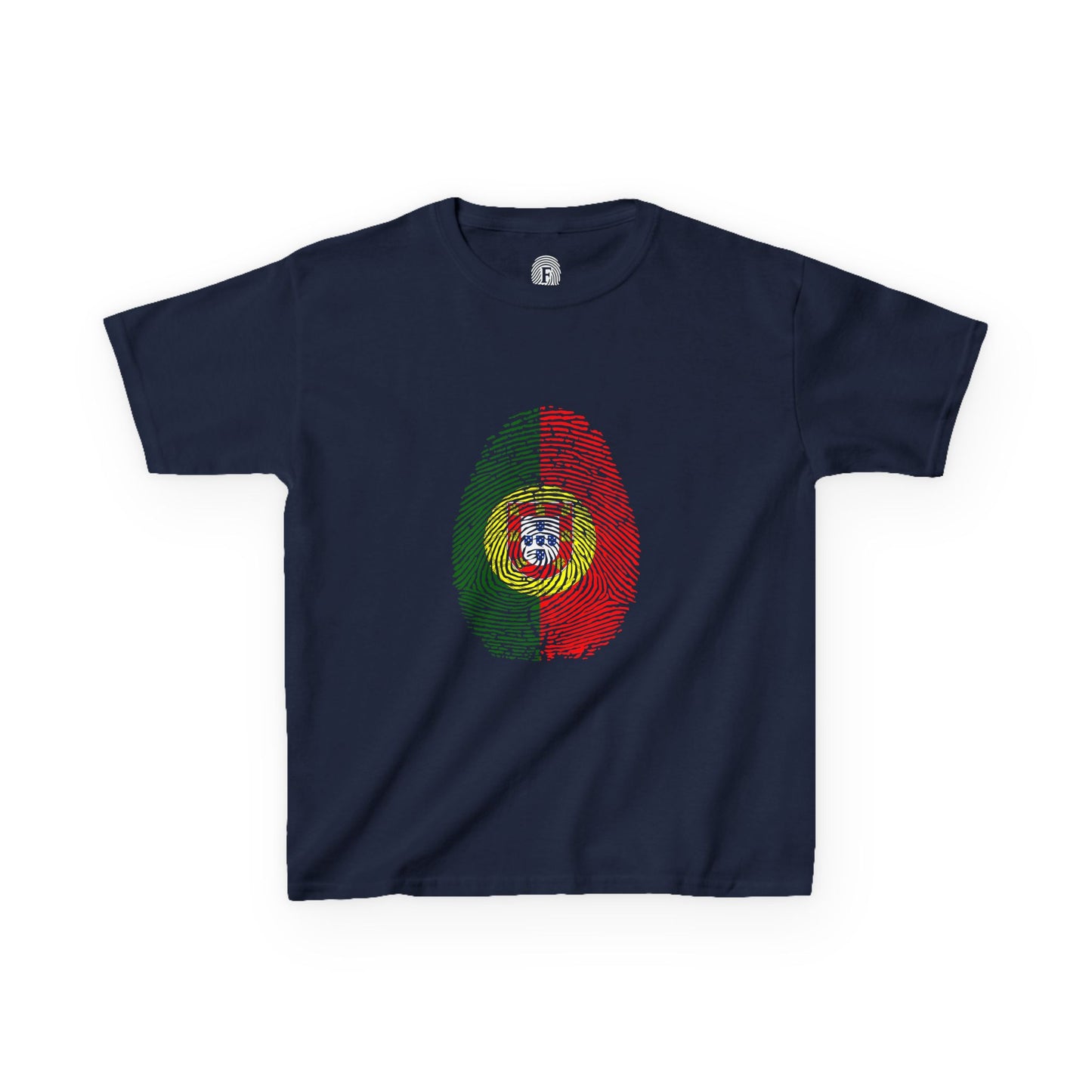 PORTUGAL Fingerprint flag Soccer World Cup Fan T-Shirt (KIDS - UNISEX)