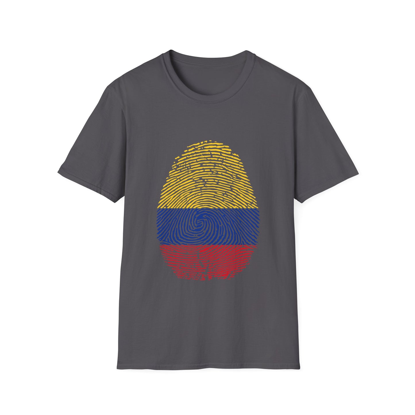 COLOMBIA Fingerprint flag Soccer World Cup Fan T-Shirt (WOMEN)