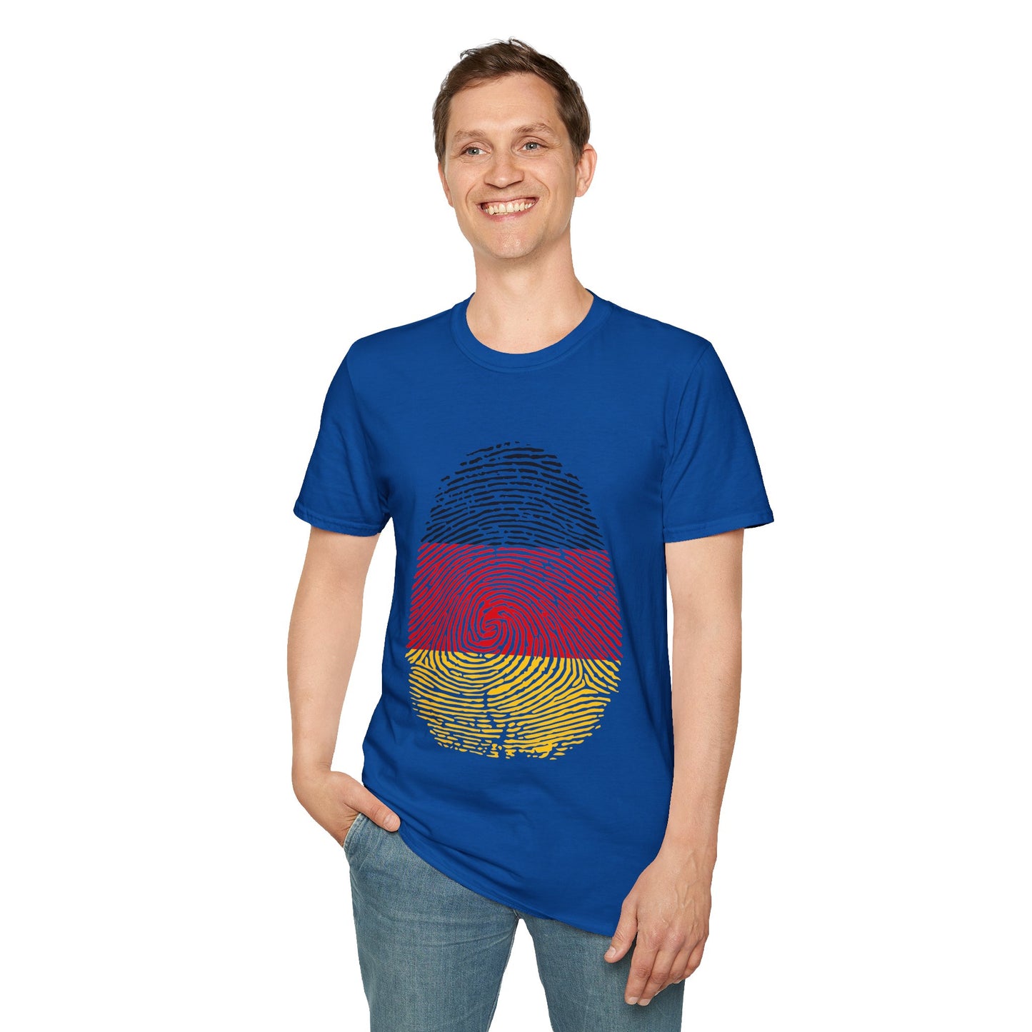 GERMANY Fingerprint flag Soccer World Cup Fan T-Shirt (MEN)