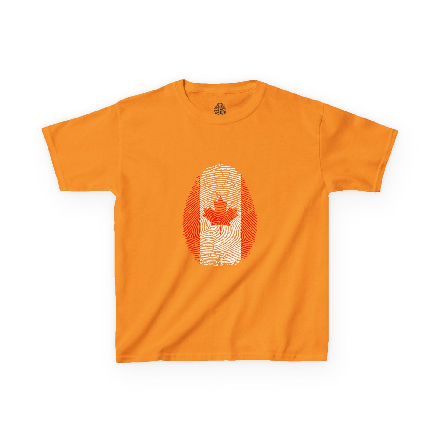 CANADA Fingerprint flag Soccer World Cup Fan T-Shirt (KIDS - UNISEX)