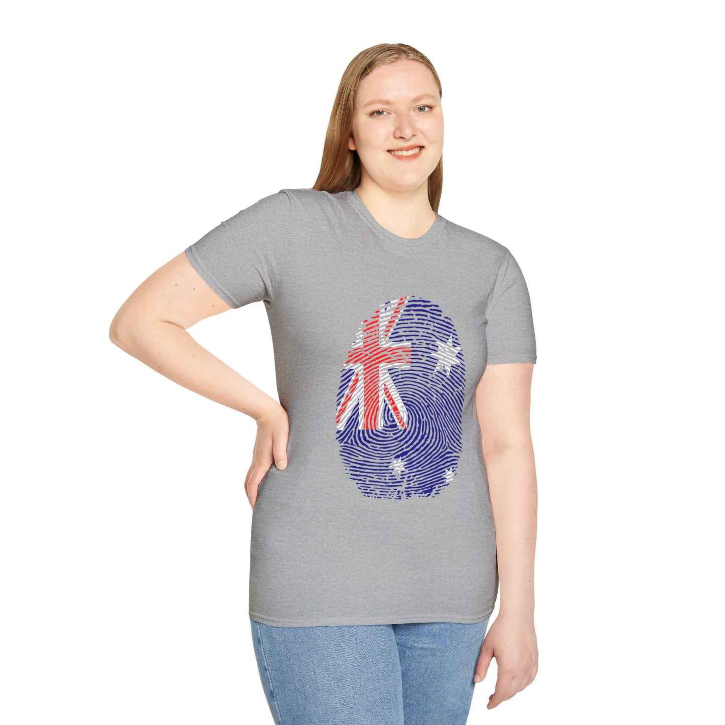 AUSTRALIA Fingerprint flag Soccer World Cup Fan T-Shirt (WOMEN)