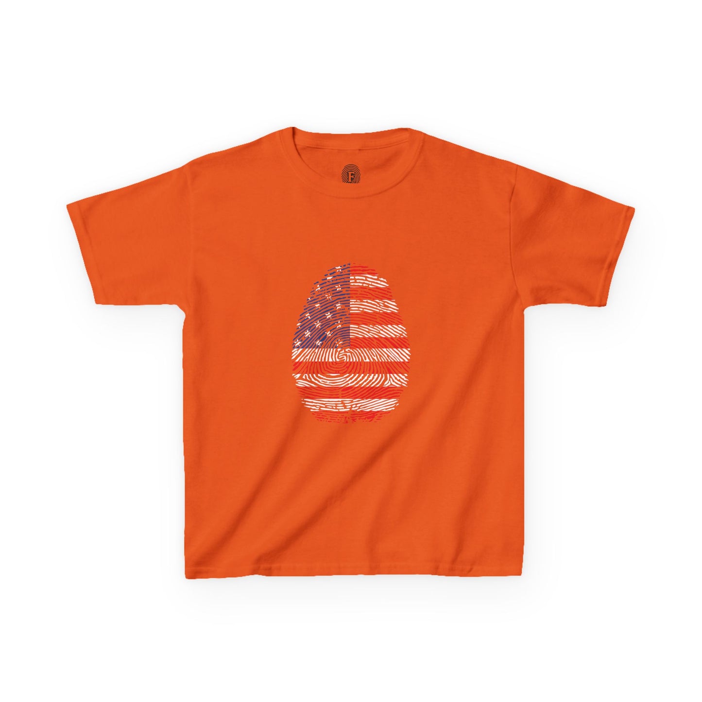 USA Fingerprint flag Soccer World Cup Fan T-Shirt (KIDS - UNISEX)