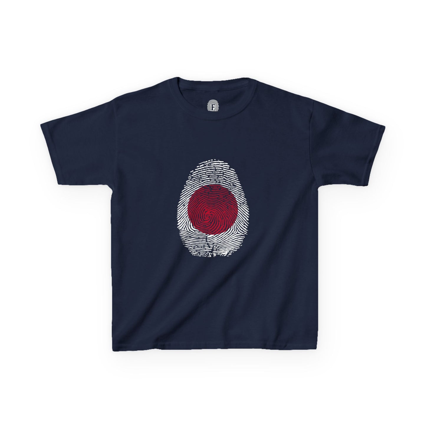 JAPAN Fingerprint flag Soccer World Cup Fan T-Shirt (KIDS - UNISEX)