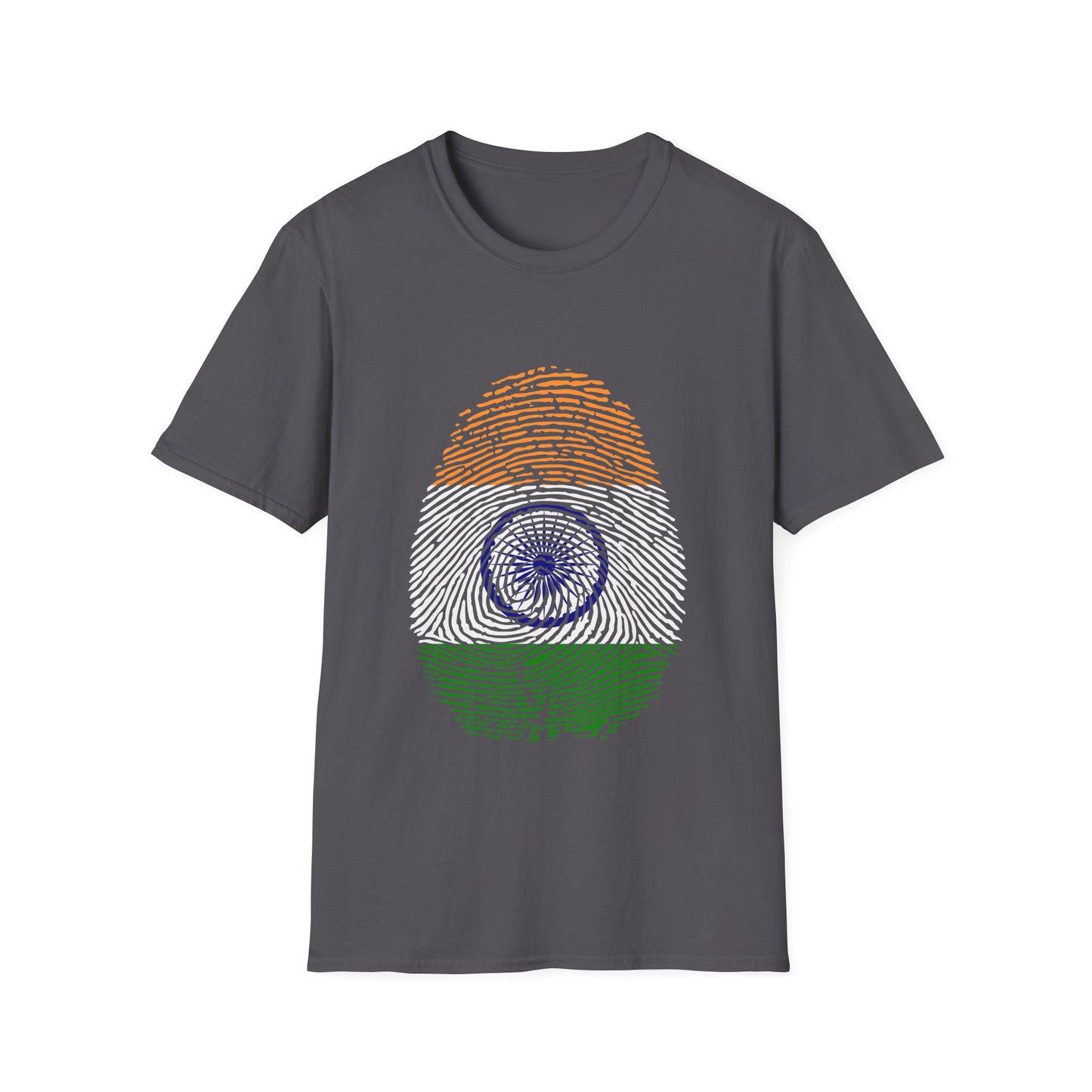 INDIA Fingerprint flag Soccer World Cup Fan T-Shirt (MEN)
