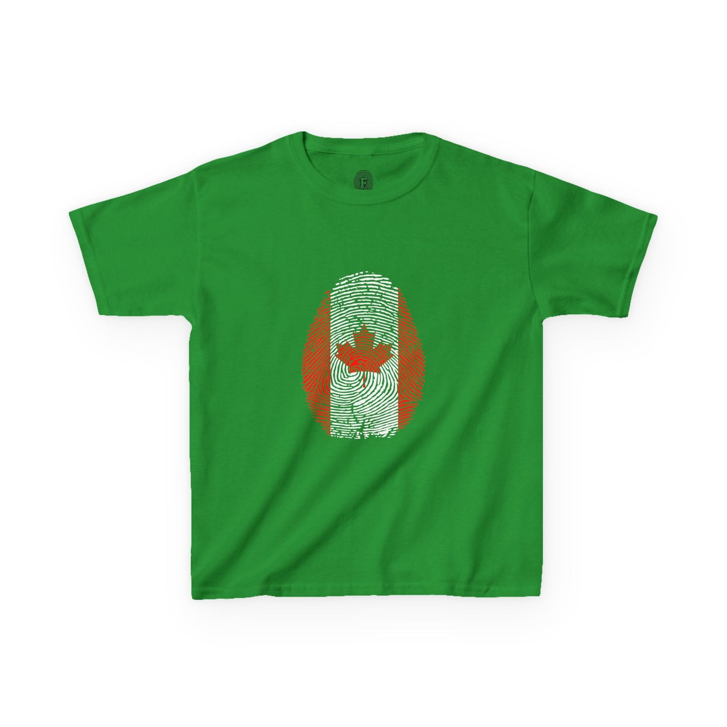 CANADA Fingerprint flag Soccer World Cup Fan T-Shirt (KIDS - UNISEX)