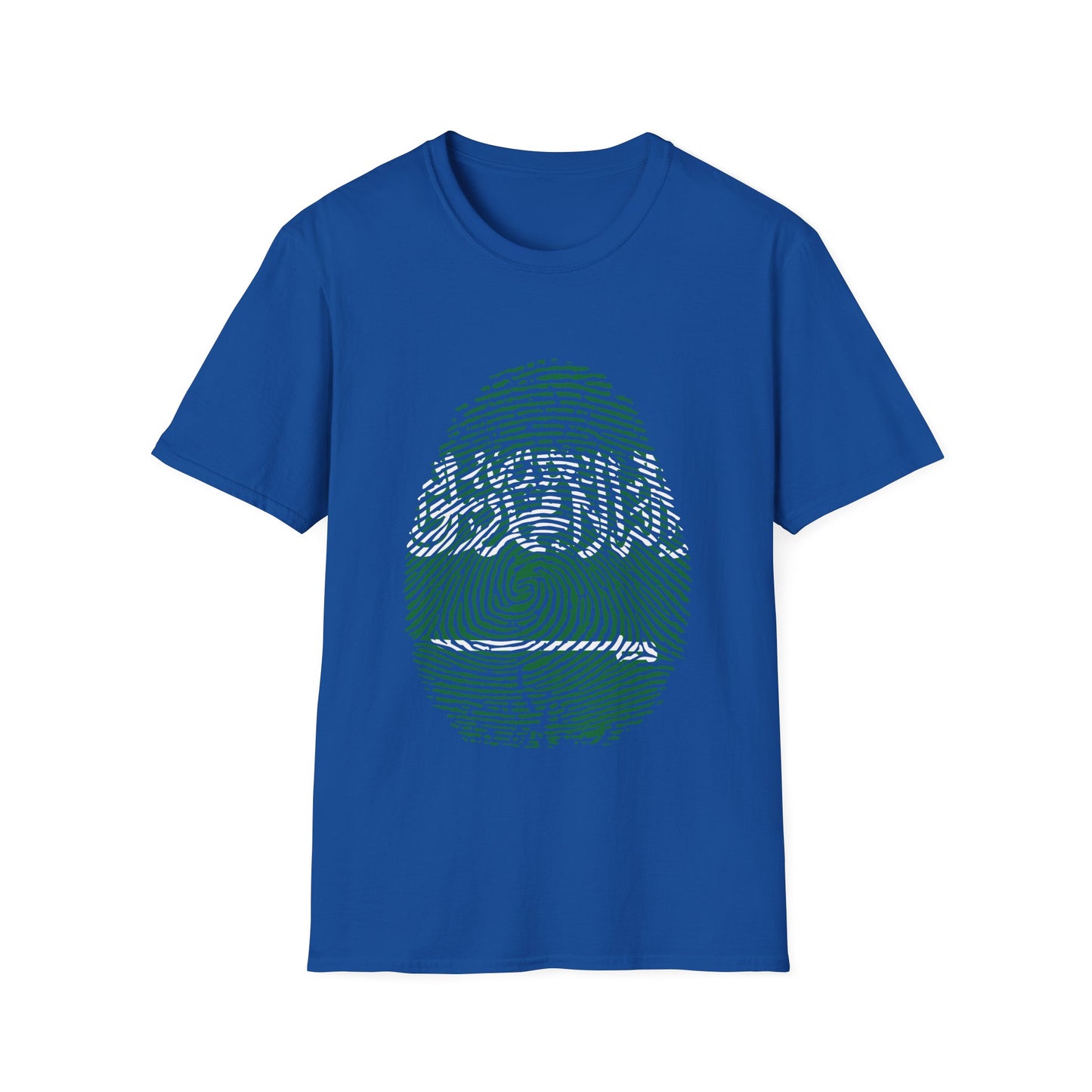 SAUDI ARABIA Fingerprint flag Soccer World Cup Fan T-Shirt (MEN)