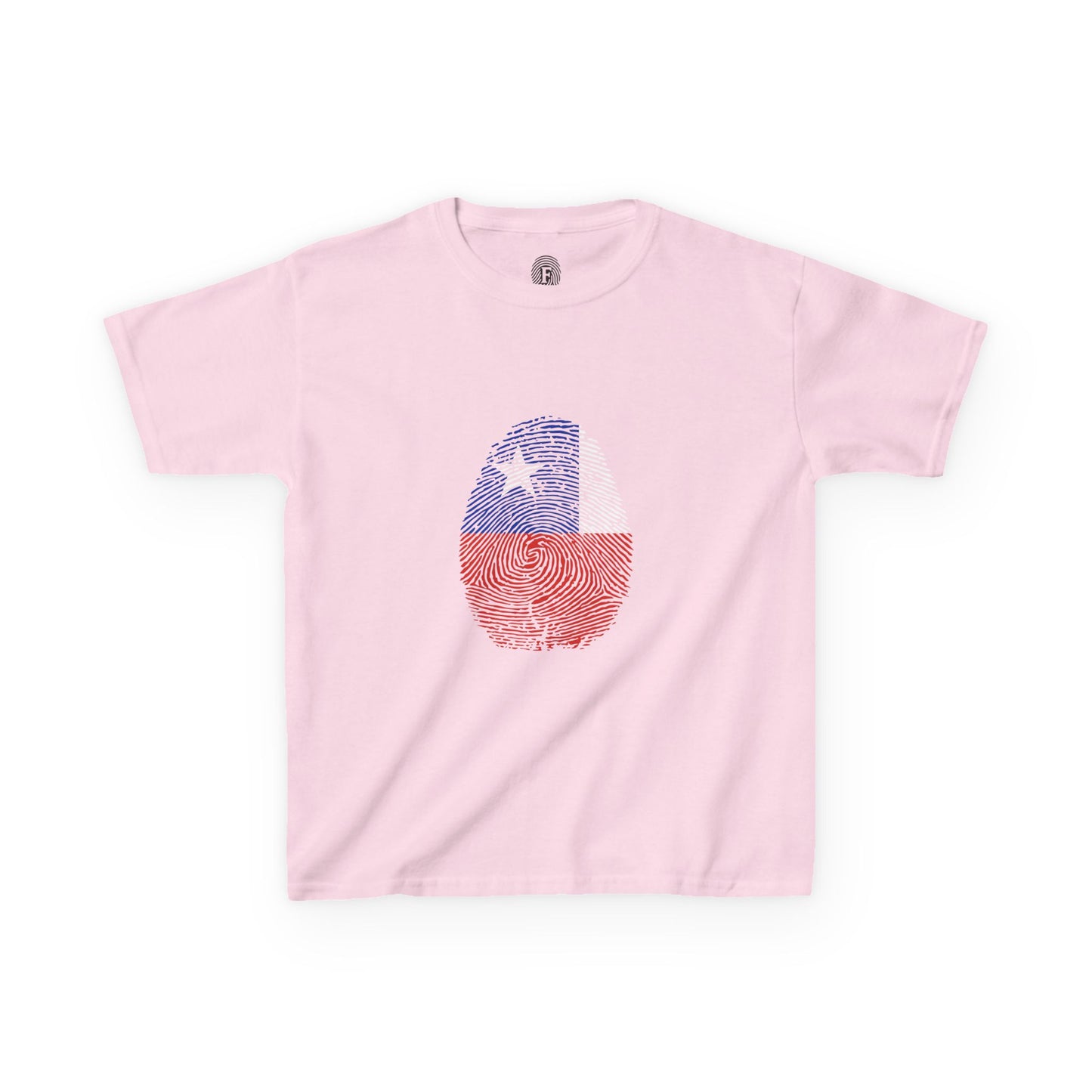 CHILE Fingerprint flag Soccer World Cup Fan T-Shirt (KIDS - UNISEX)
