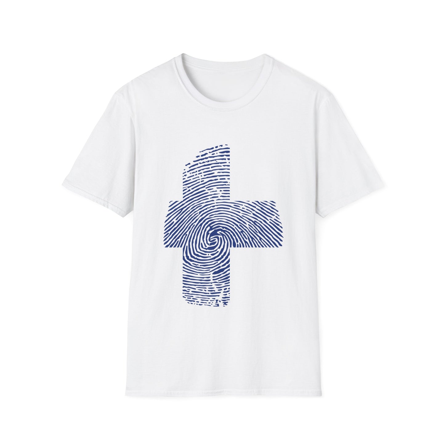 FINLAND Fingerprint flag Soccer World Cup Fan T-Shirt (WOMEN)