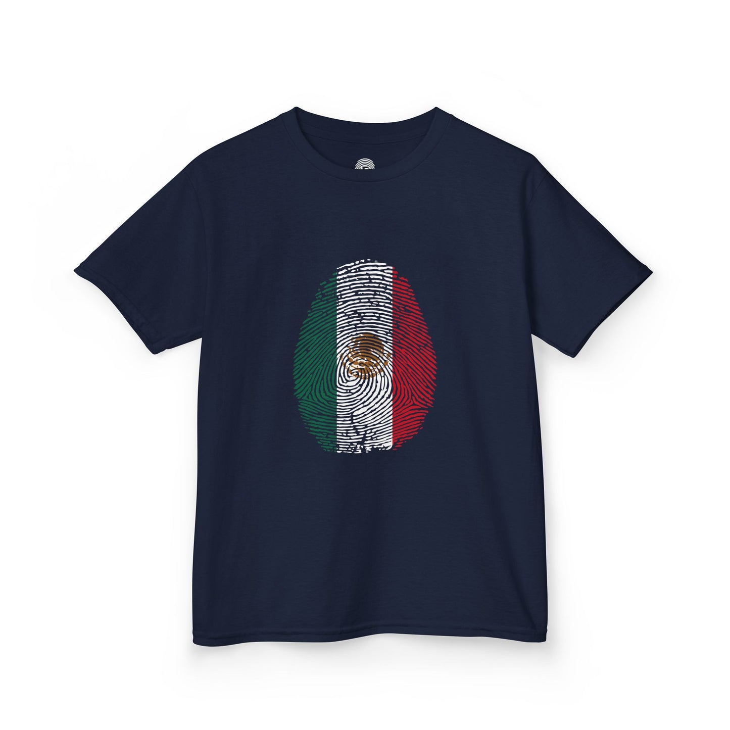 MEXICO Fingerprint flag Soccer World Cup Fan T-Shirt (KIDS - UNISEX)