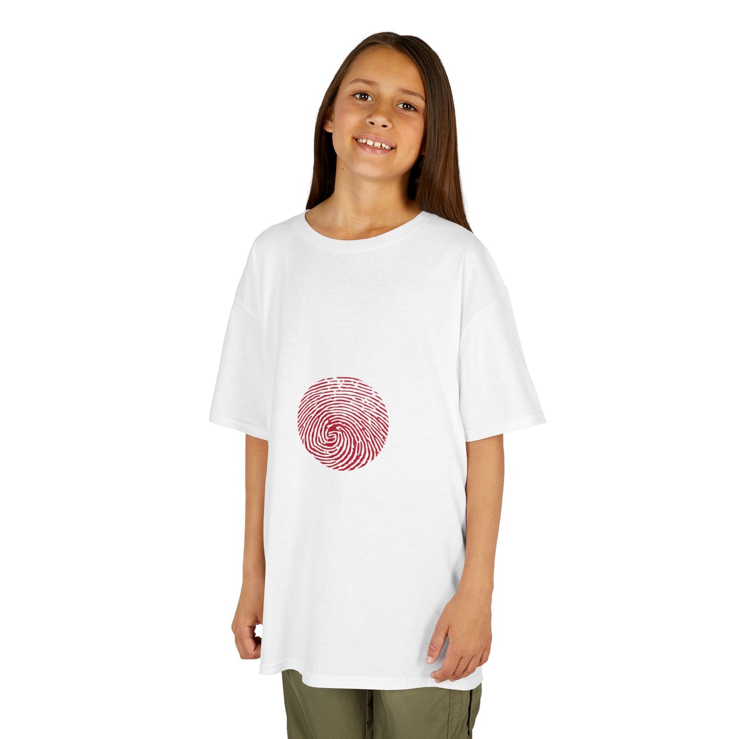 JAPAN Fingerprint flag Soccer World Cup Fan T-Shirt (KIDS - UNISEX)