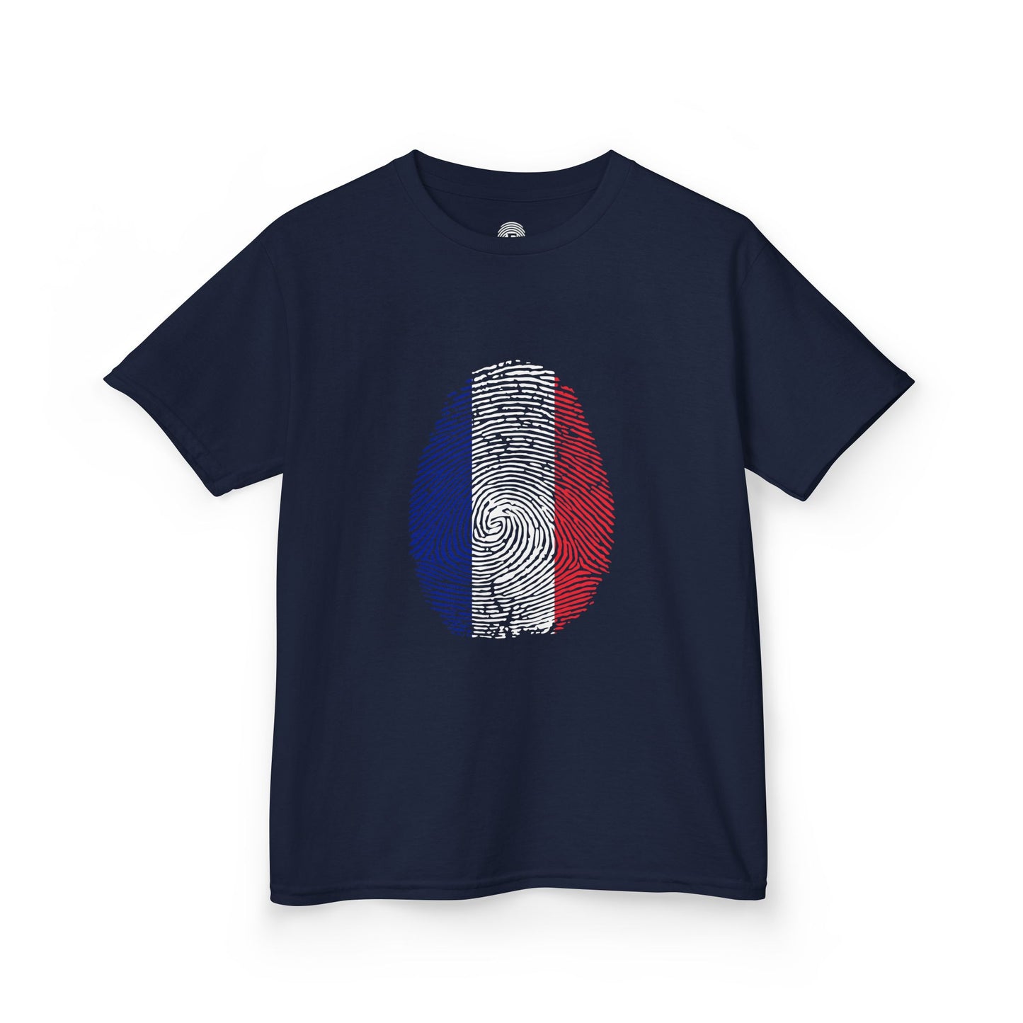 FRANCE Fingerprint flag Soccer World Cup Fan T-Shirt (KIDS - UNISEX)