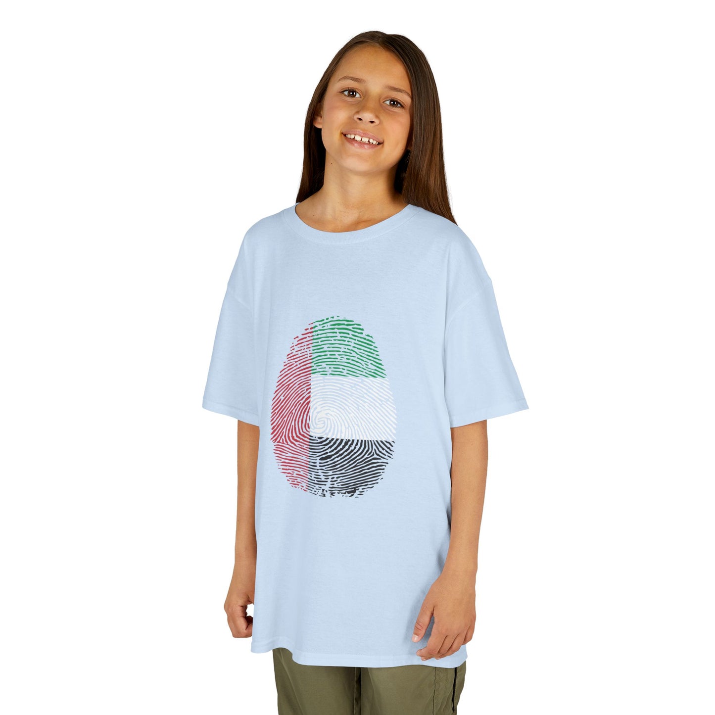 UAE Fingerprint flag Soccer World Cup Fan T-Shirt (KIDS - UNISEX)