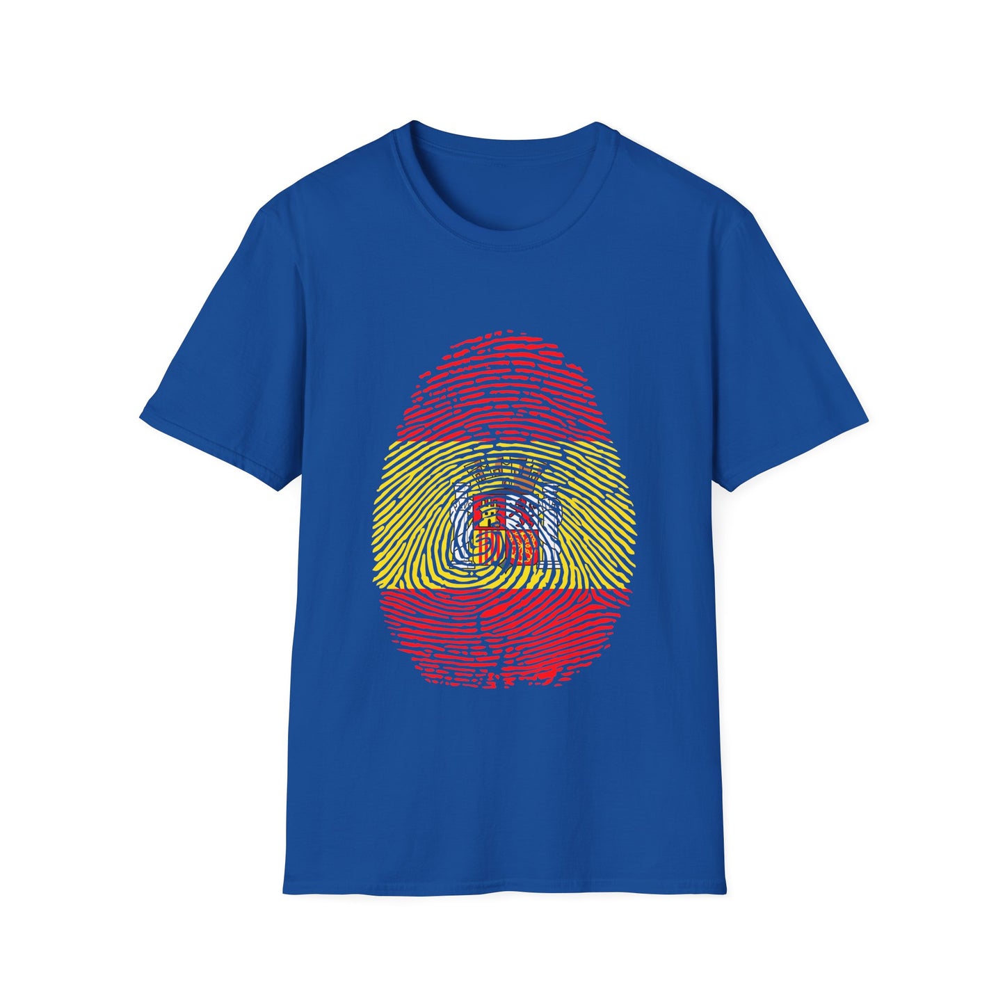 SPAIN Fingerprint flag Soccer World Cup Fan T-Shirt (WOMEN)