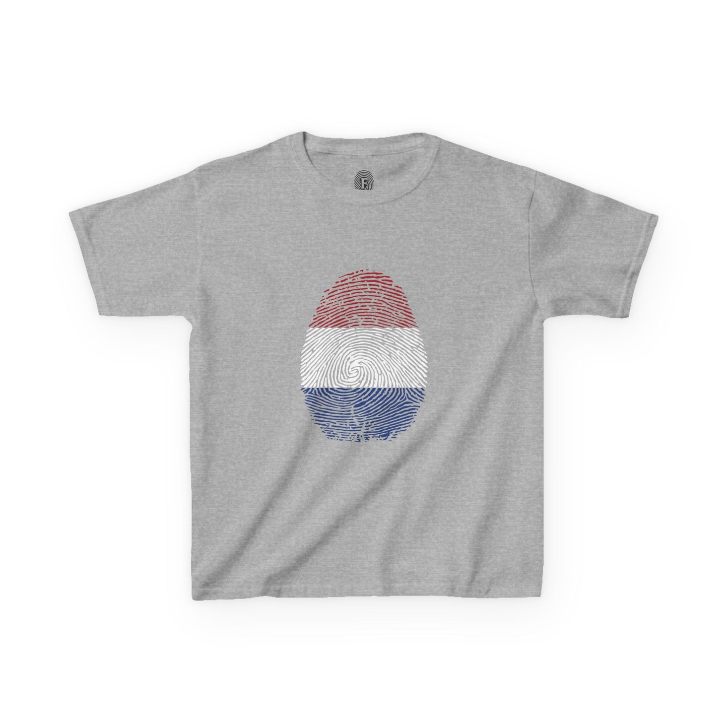 NETHERLAND Fingerprint flag Soccer World Cup Fan T-Shirt (KIDS - UNISEX)