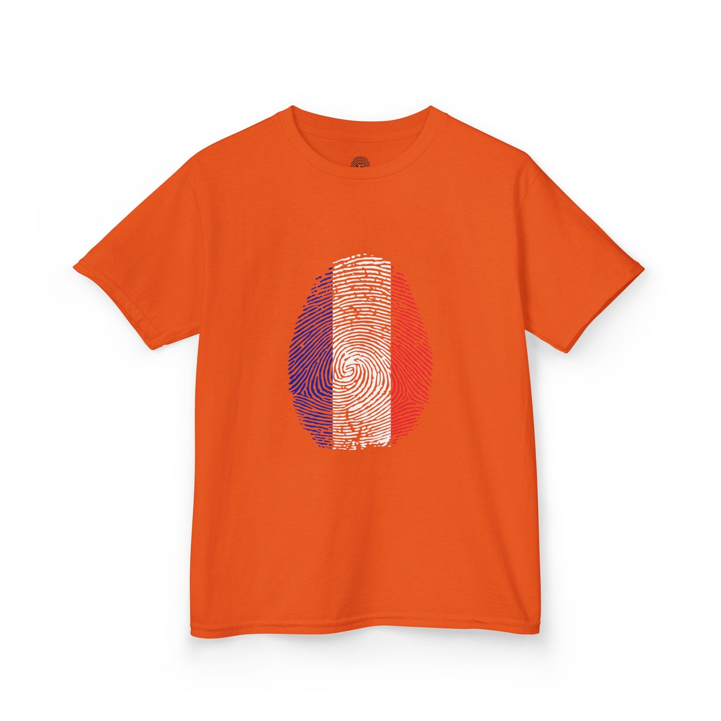 FRANCE Fingerprint flag Soccer World Cup Fan T-Shirt (KIDS - UNISEX)