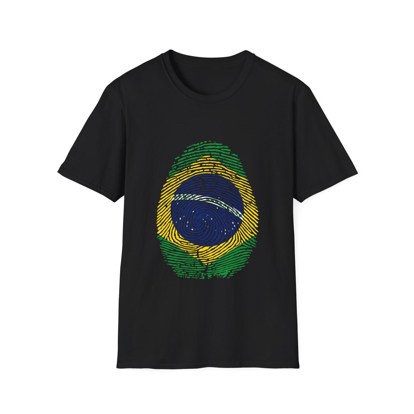BRAZIL Fingerprint flag Soccer World Cup Fan T-Shirt (WOMEN)