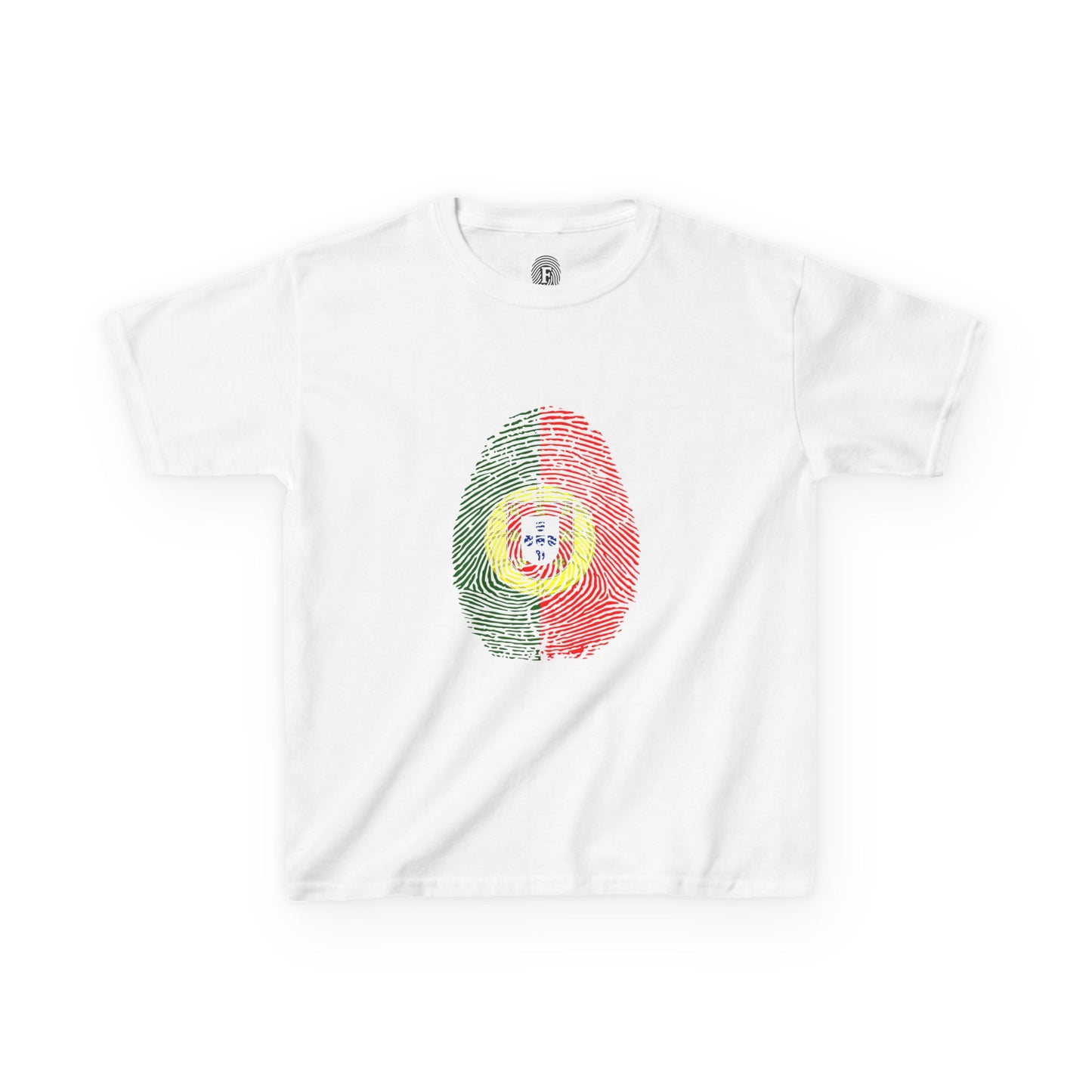 PORTUGAL Fingerprint flag Soccer World Cup Fan T-Shirt (KIDS - UNISEX)