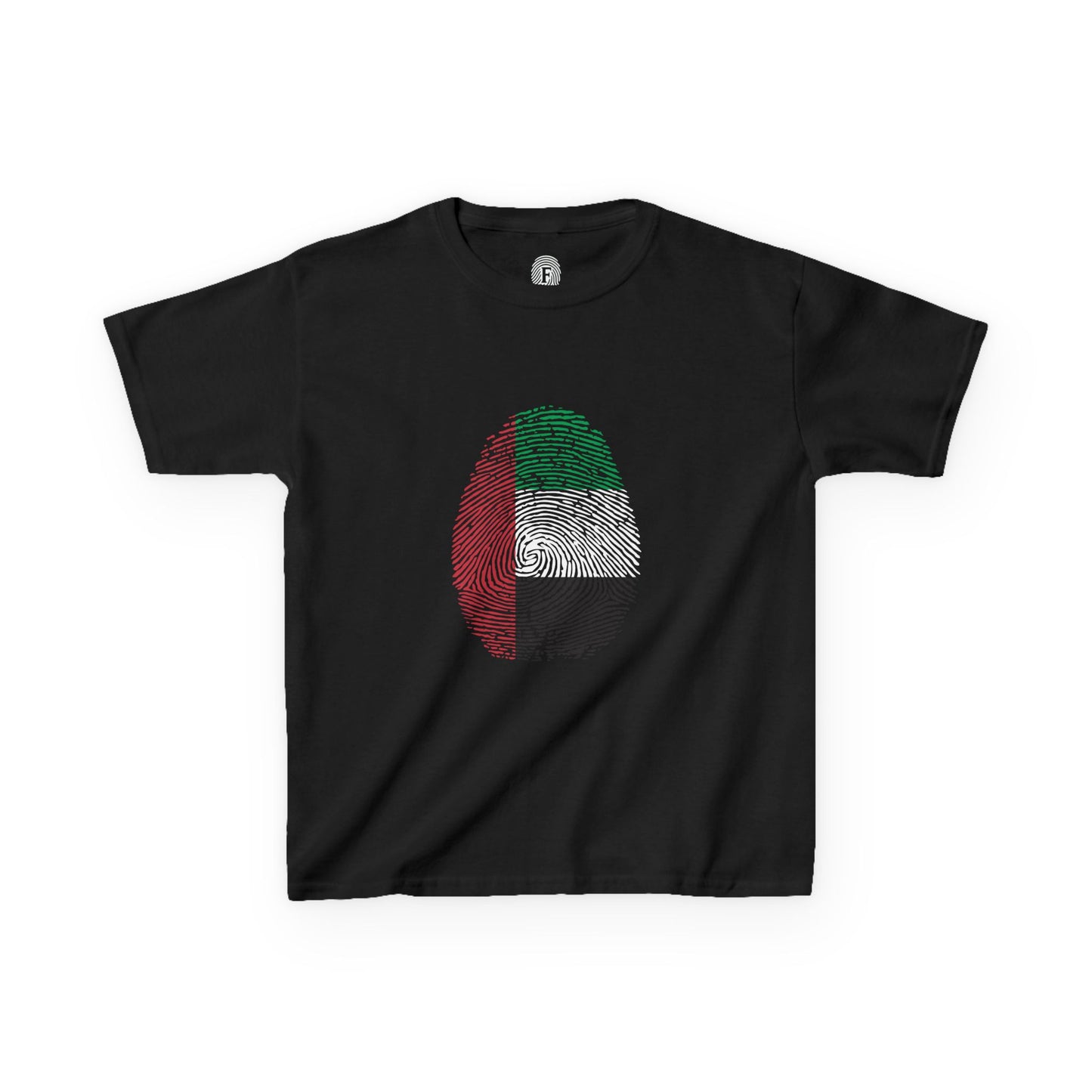 UAE Fingerprint flag Soccer World Cup Fan T-Shirt (KIDS - UNISEX)