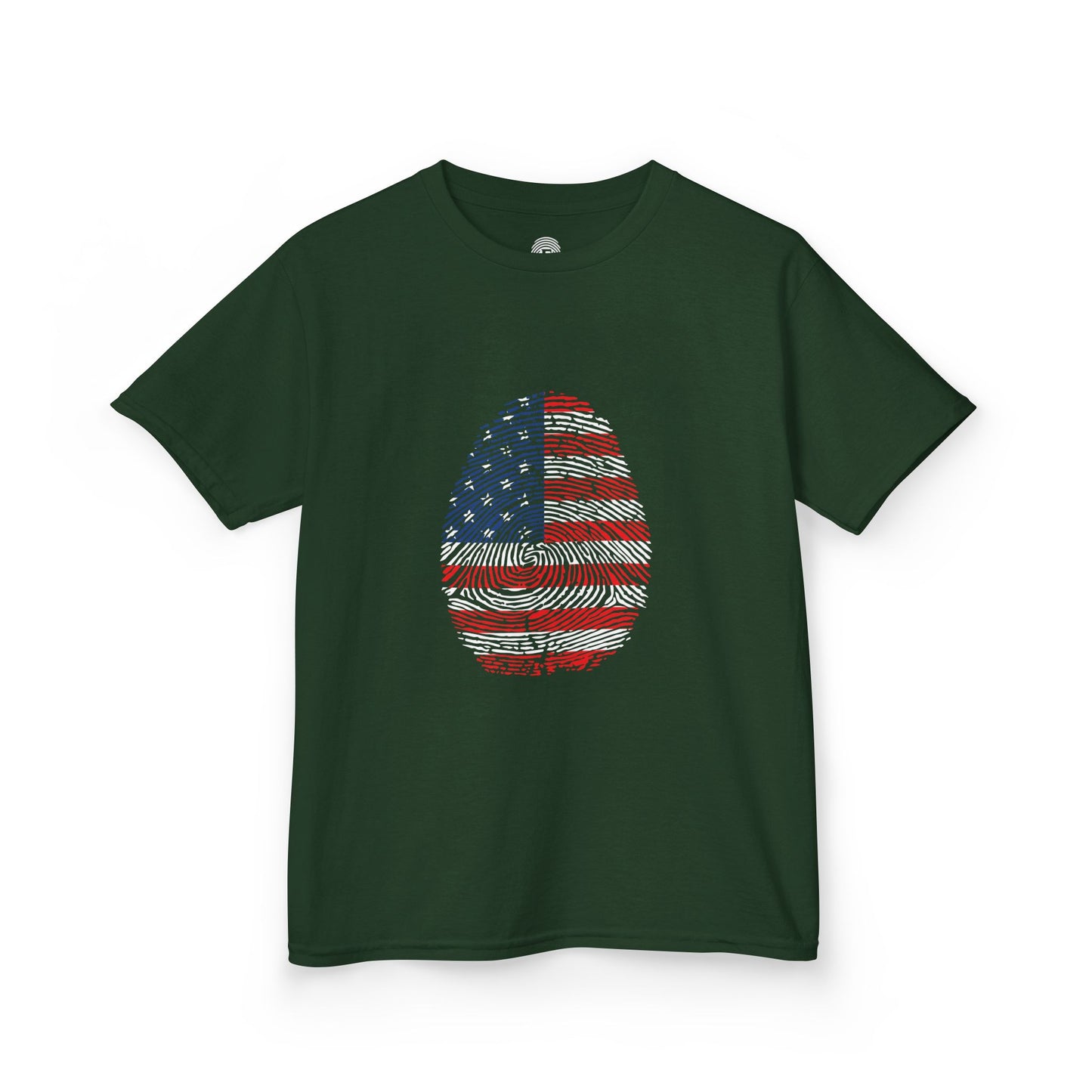 USA Fingerprint flag Soccer World Cup Fan T-Shirt (KIDS - UNISEX)