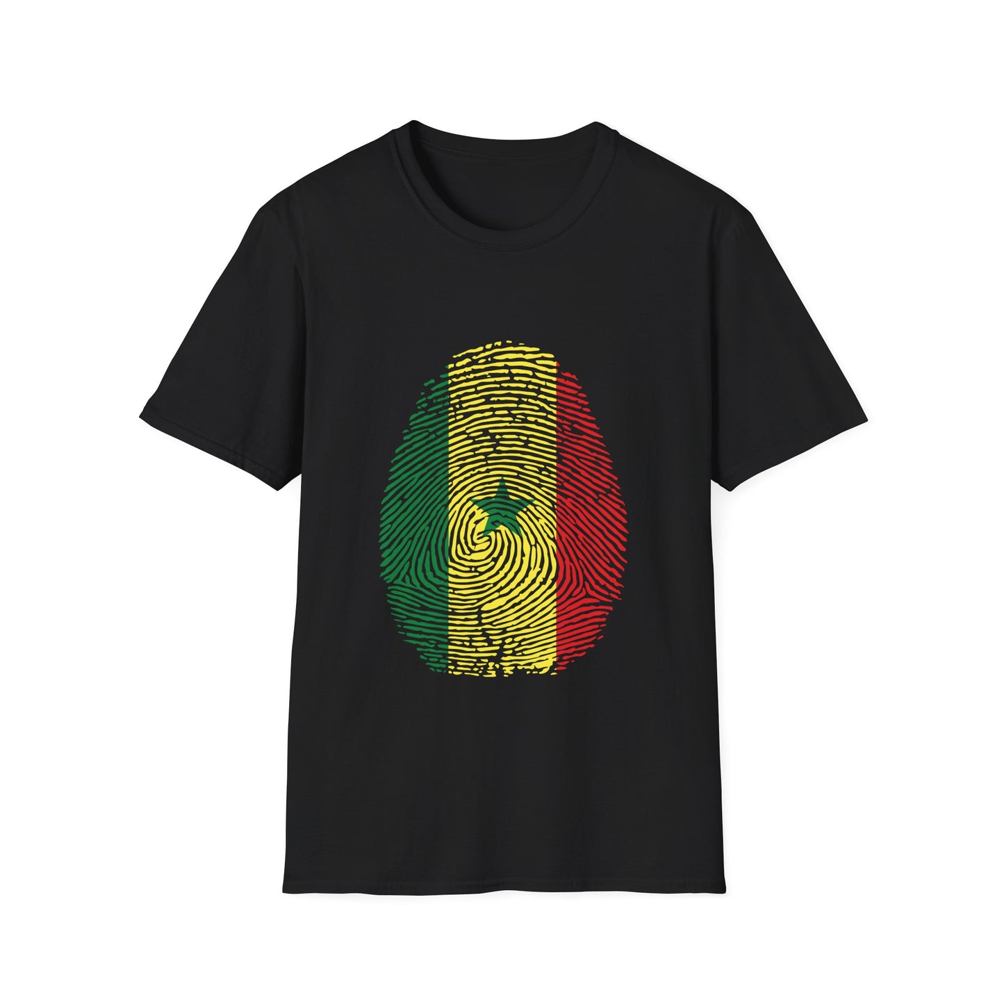 SENEGAL Fingerprint flag Soccer World Cup Fan T-Shirt (WOMEN)