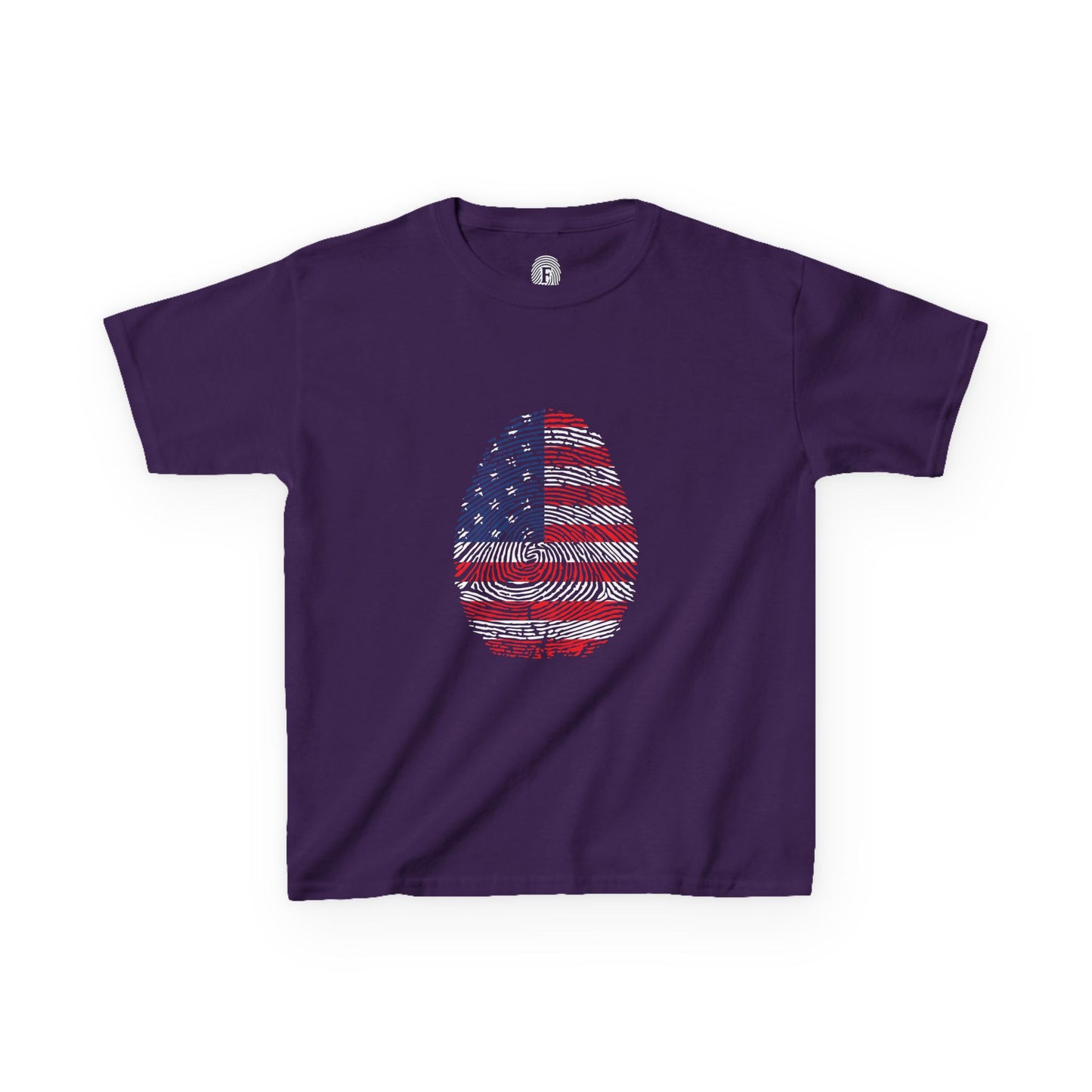 USA Fingerprint flag Soccer World Cup Fan T-Shirt (KIDS - UNISEX)