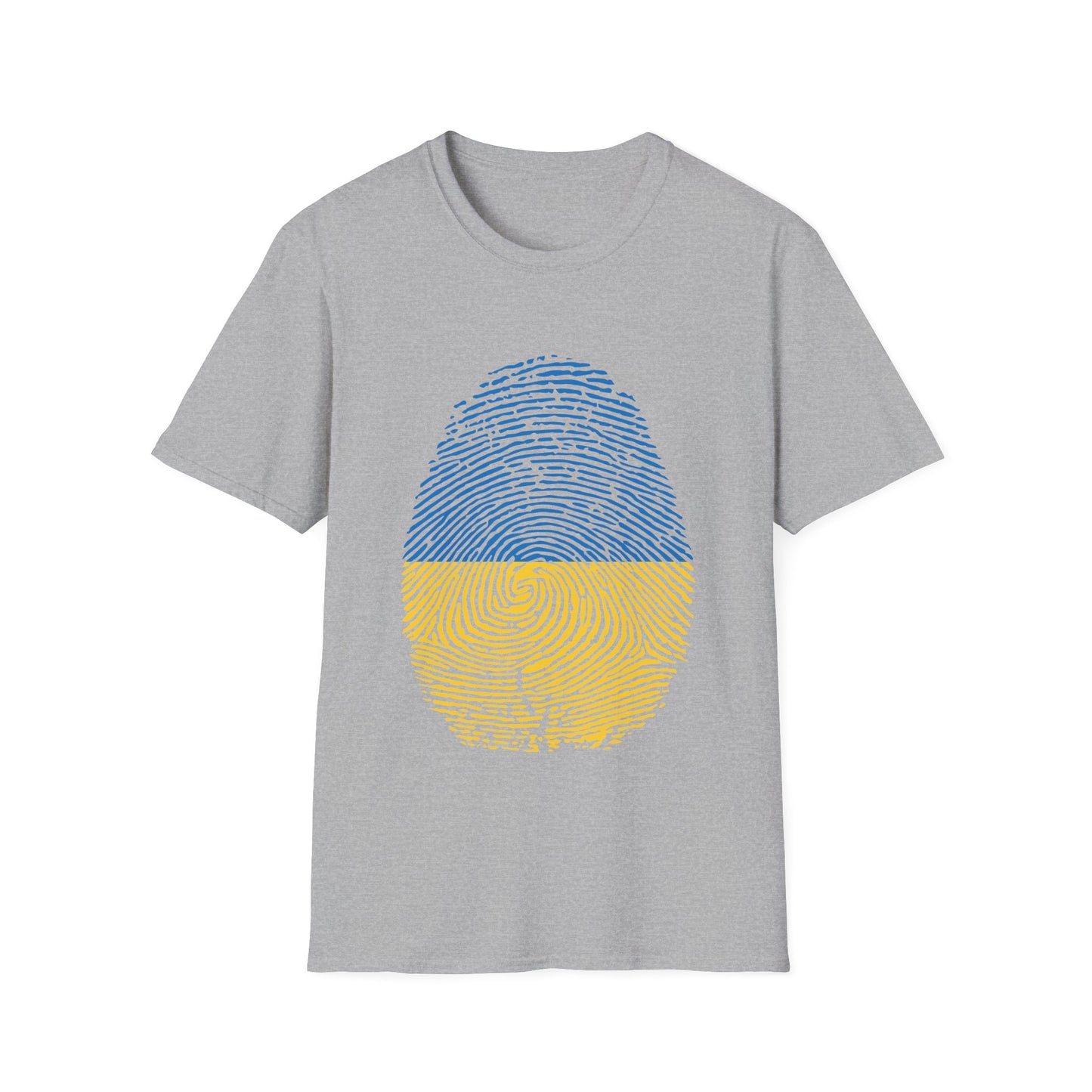 UKRAINE Fingerprint flag Soccer World Cup Fan T-Shirt (WOMEN)