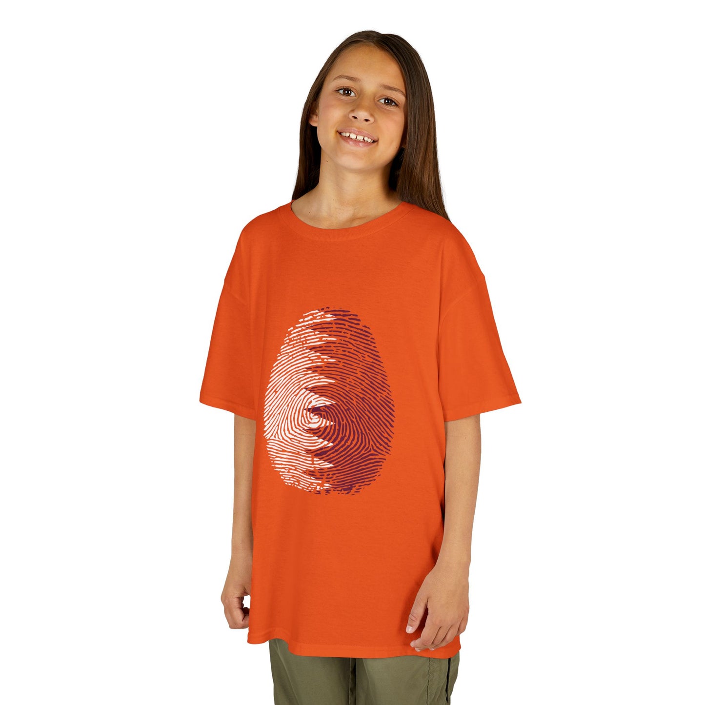 QATAR Fingerprint flag Soccer World Cup Fan T-Shirt (KIDS - UNISEX)