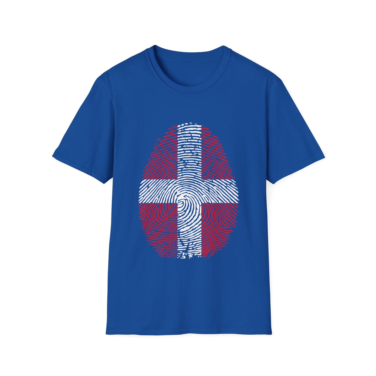 DENMARK Fingerprint flag Soccer World Cup Fan T-Shirt (WOMEN)