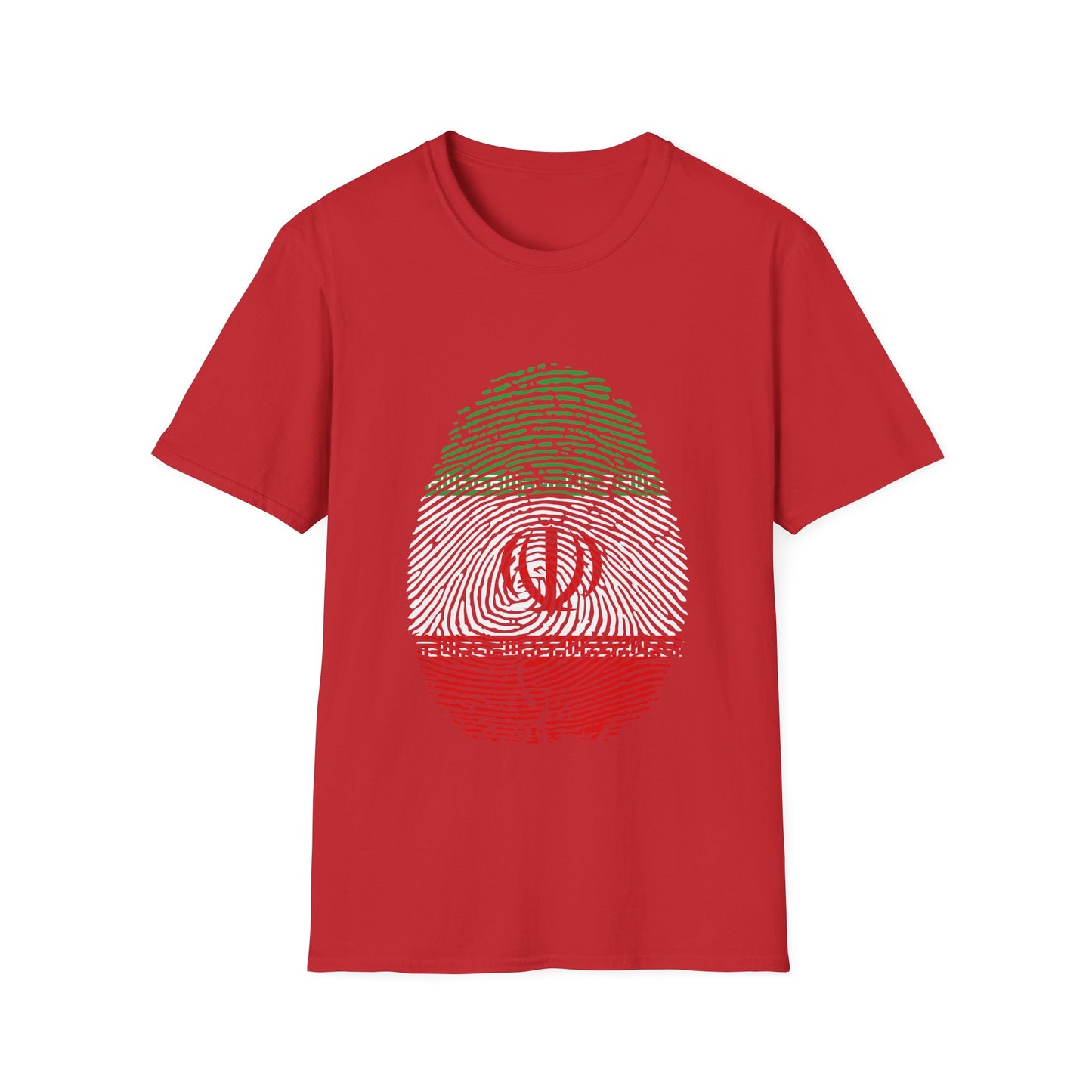 IRAN (I.R) Fingerprint flag Soccer World Cup Fan T-Shirt (WOMEN)