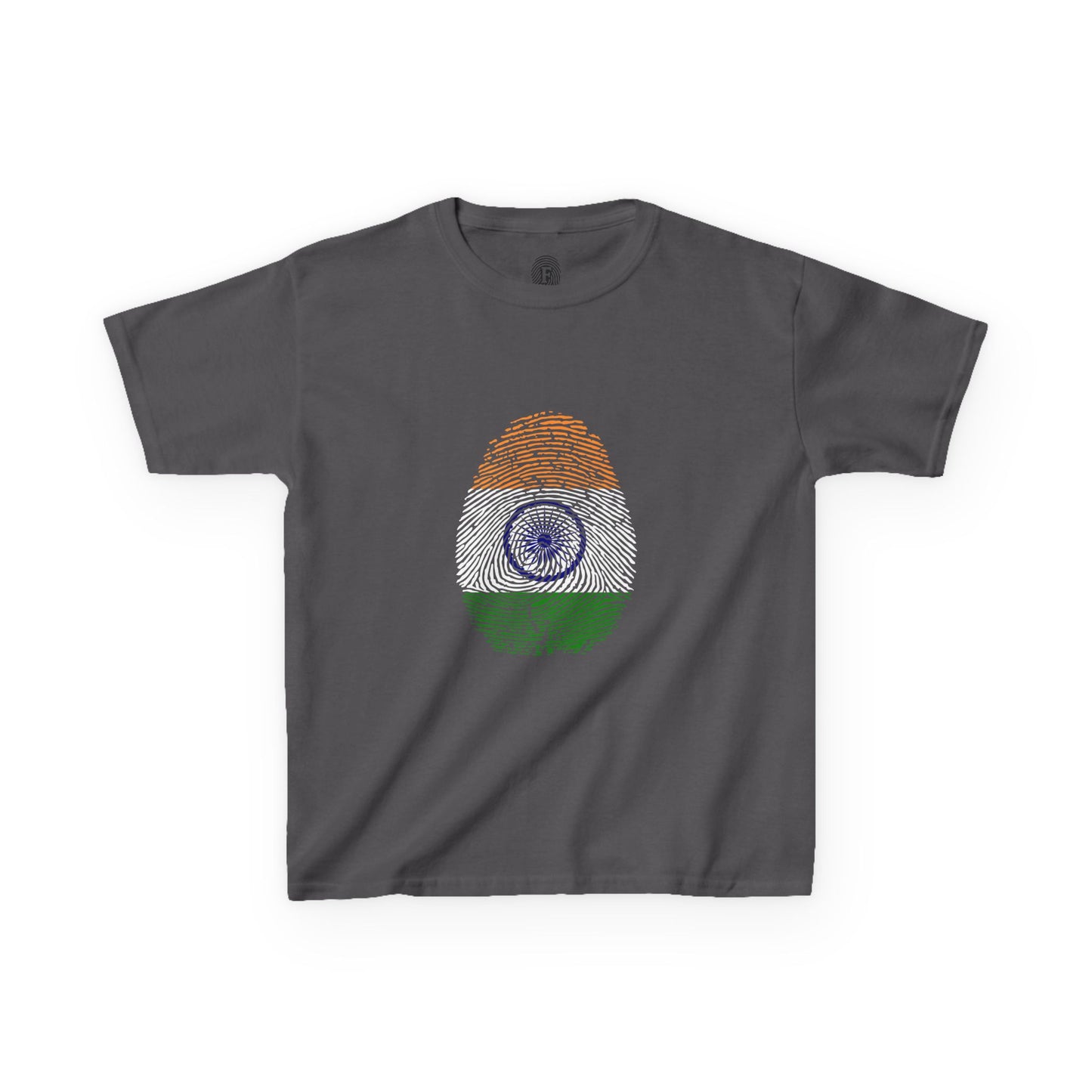 INDIA Fingerprint flag Soccer World Cup Fan T-Shirt (KIDS - UNISEX)