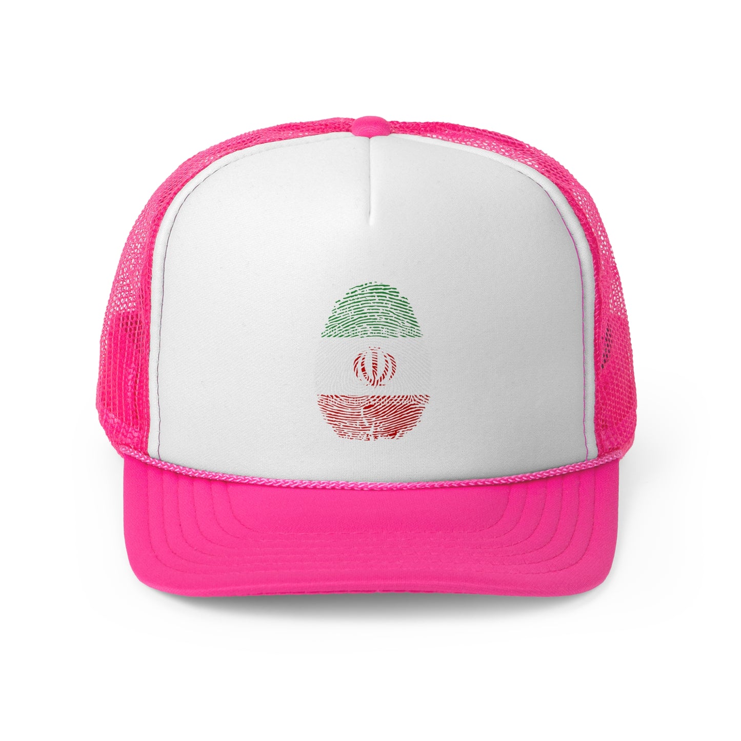IRAN (I.R) Fingerprint flag Soccer World Cup Fan Hat (UNISEX)