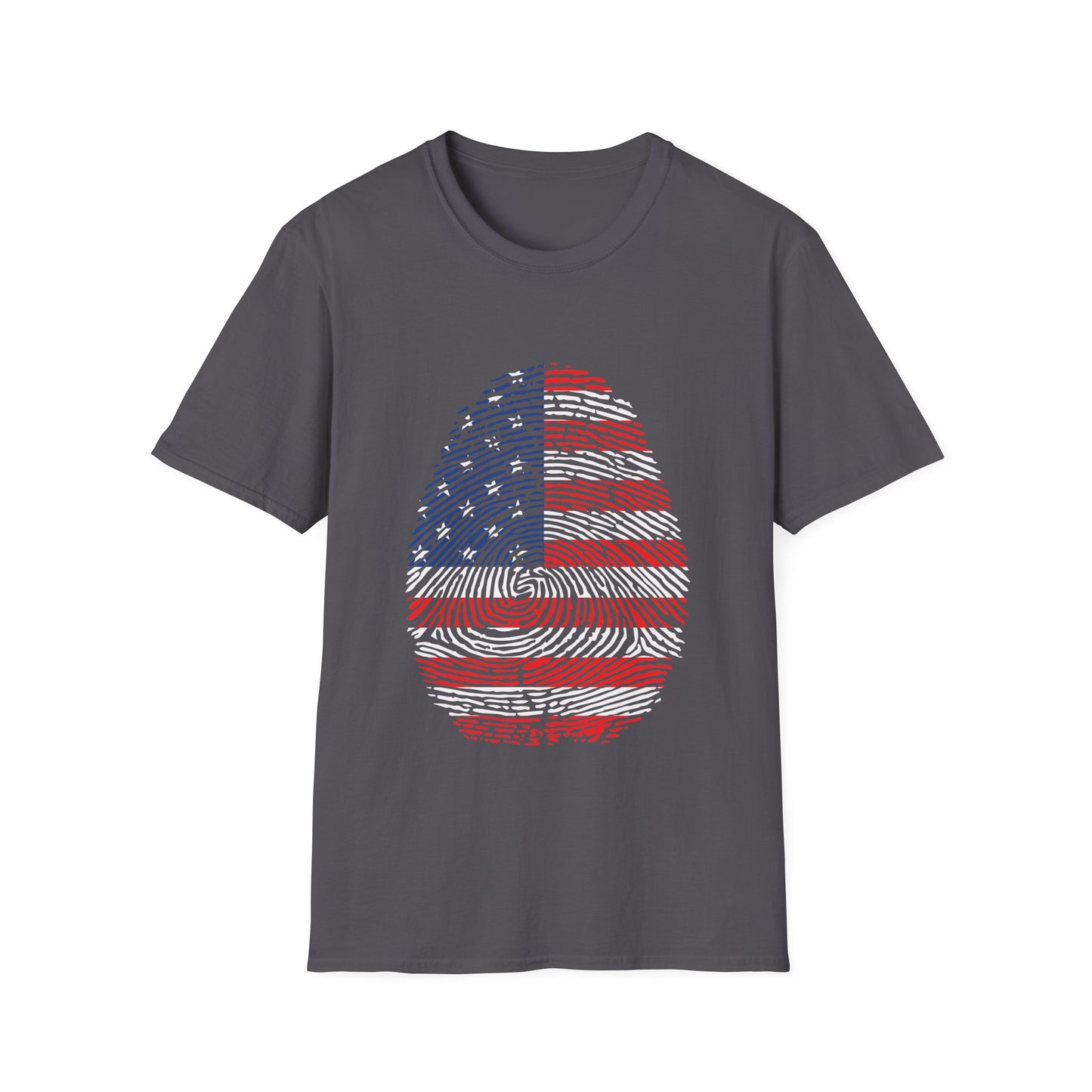 USA Fingerprint flag Soccer World Cup Fan T-Shirt (WOMEN)