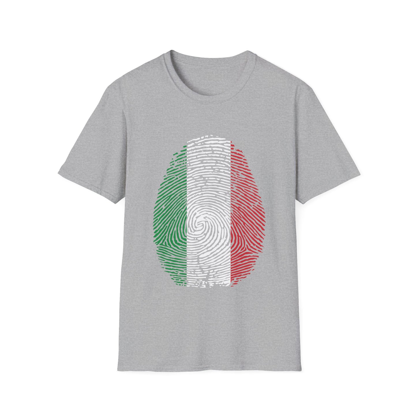 ITALY Fingerprint flag Soccer World Cup Fan T-Shirt (WOMEN)