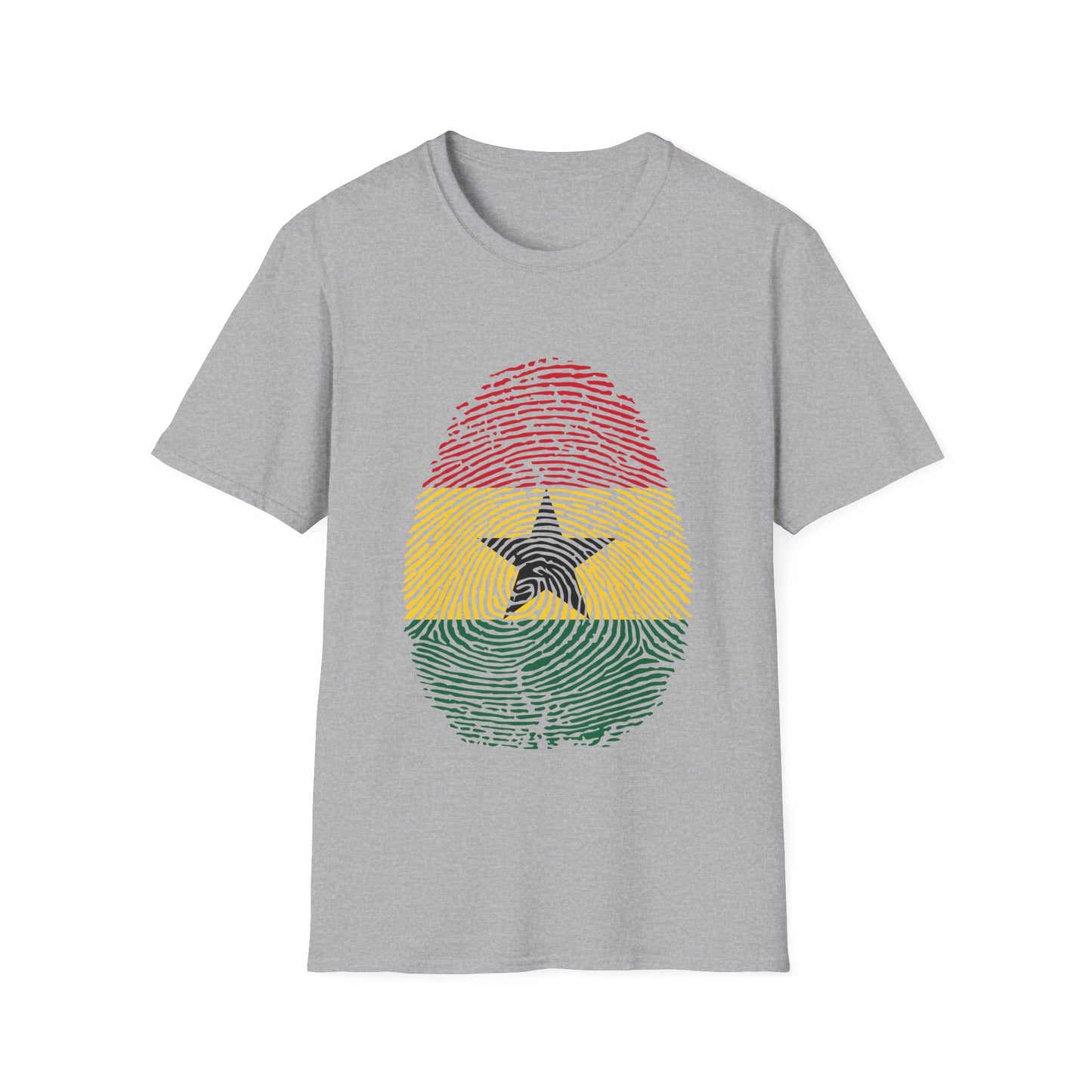 GHANA Fingerprint flag Soccer World Cup Fan T-Shirt (MEN)