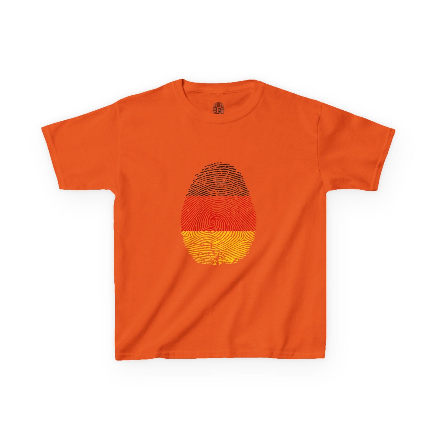 GERMANY Fingerprint flag Soccer World Cup Fan T-Shirt (KIDS - UNISEX)
