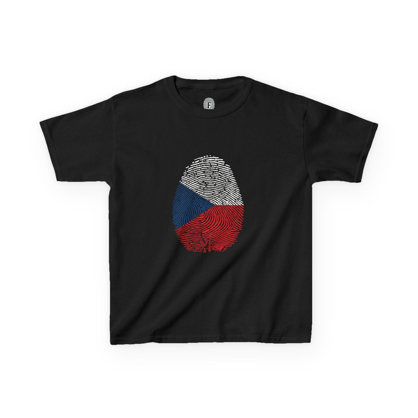 CZECHIA Fingerprint flag Soccer World Cup Fan T-Shirt (KIDS - UNISEX)