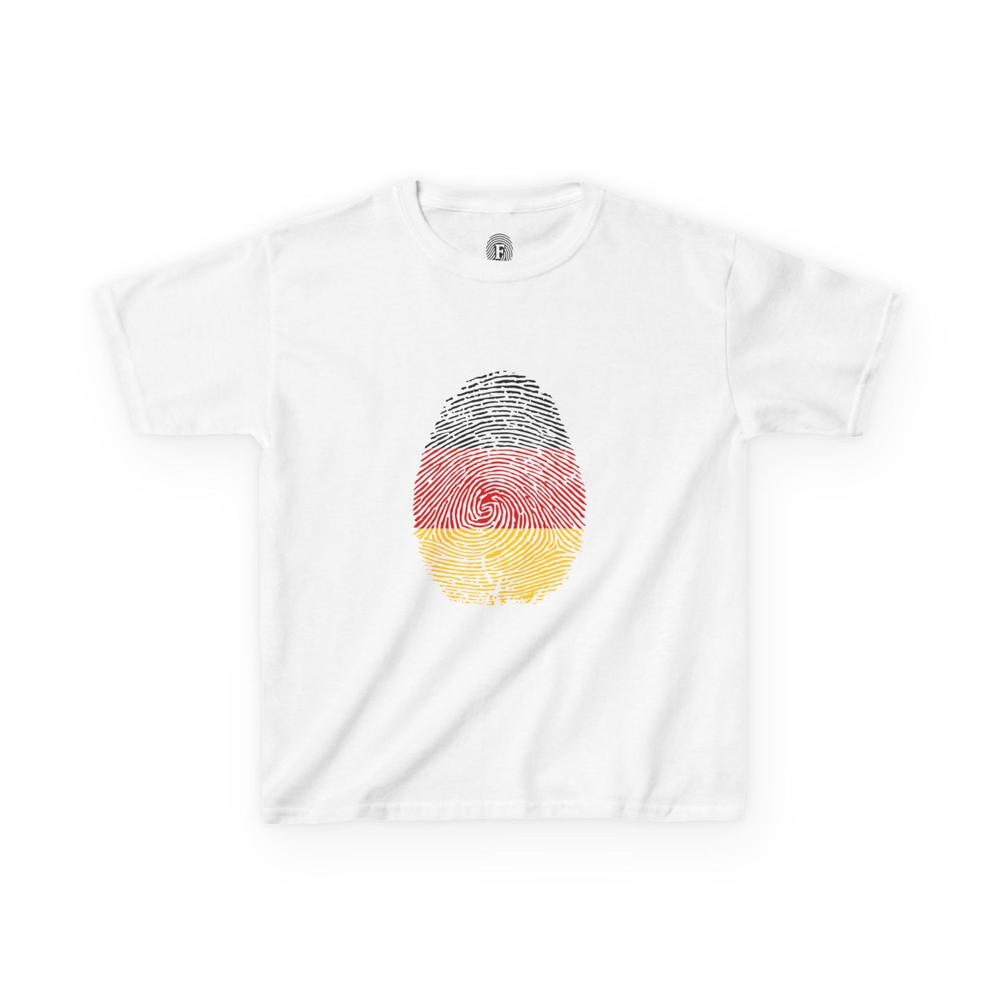 GERMANY Fingerprint flag Soccer World Cup Fan T-Shirt (KIDS - UNISEX)