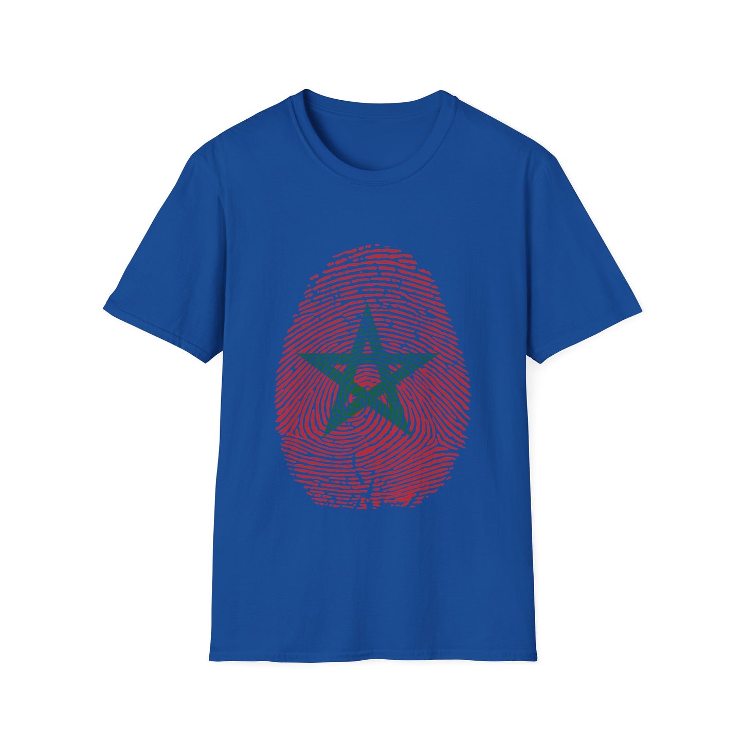 MOROCCO Fingerprint flag Soccer World Cup Fan T-Shirt (WOMEN)