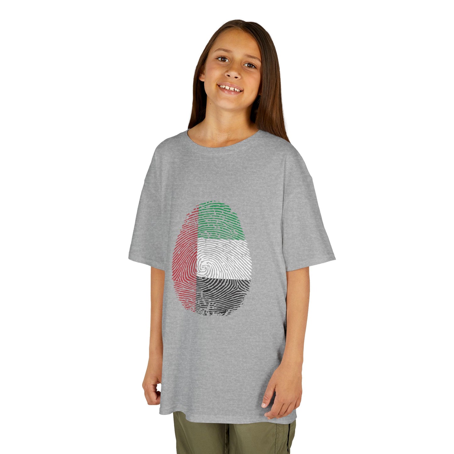 UAE Fingerprint flag Soccer World Cup Fan T-Shirt (KIDS - UNISEX)