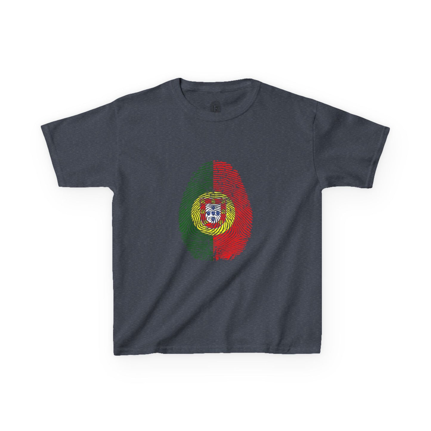 PORTUGAL Fingerprint flag Soccer World Cup Fan T-Shirt (KIDS - UNISEX)