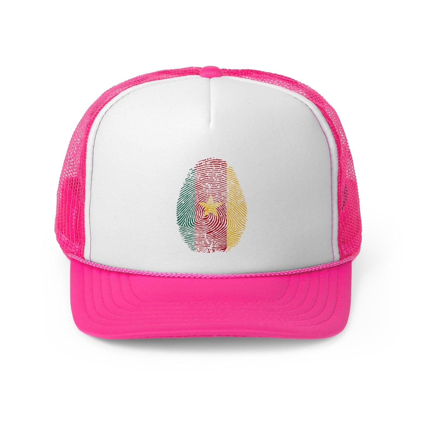 CAMEROON Fingerprint flag Soccer World Cup Fan Hat (UNISEX)