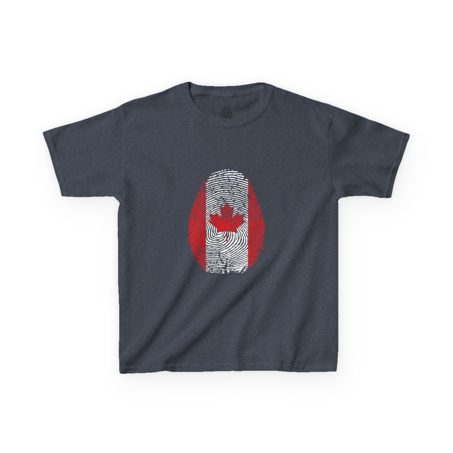CANADA Fingerprint flag Soccer World Cup Fan T-Shirt (KIDS - UNISEX)