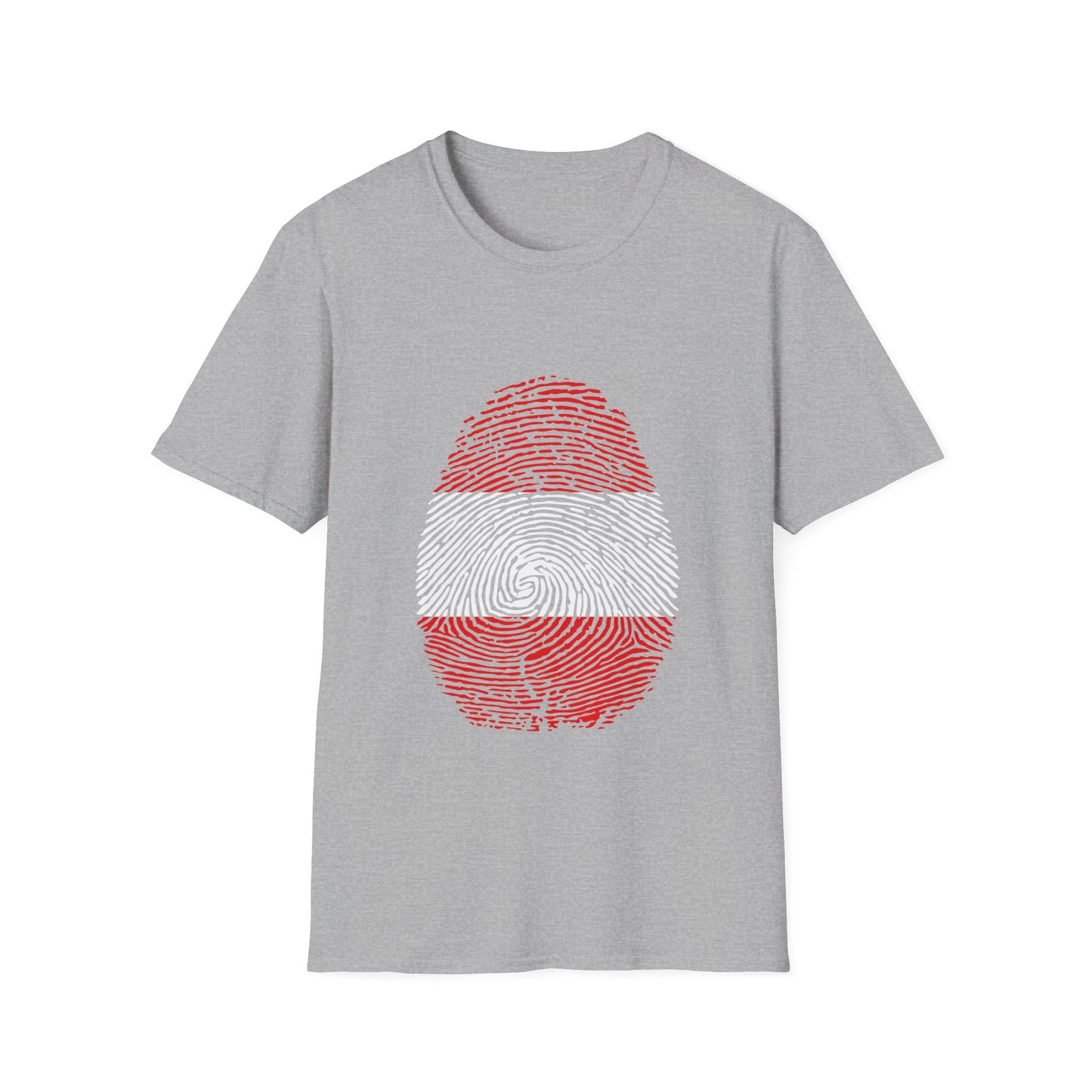 AUSTRIA Fingerprint flag Soccer World Cup Fan T-Shirt (WOMEN)