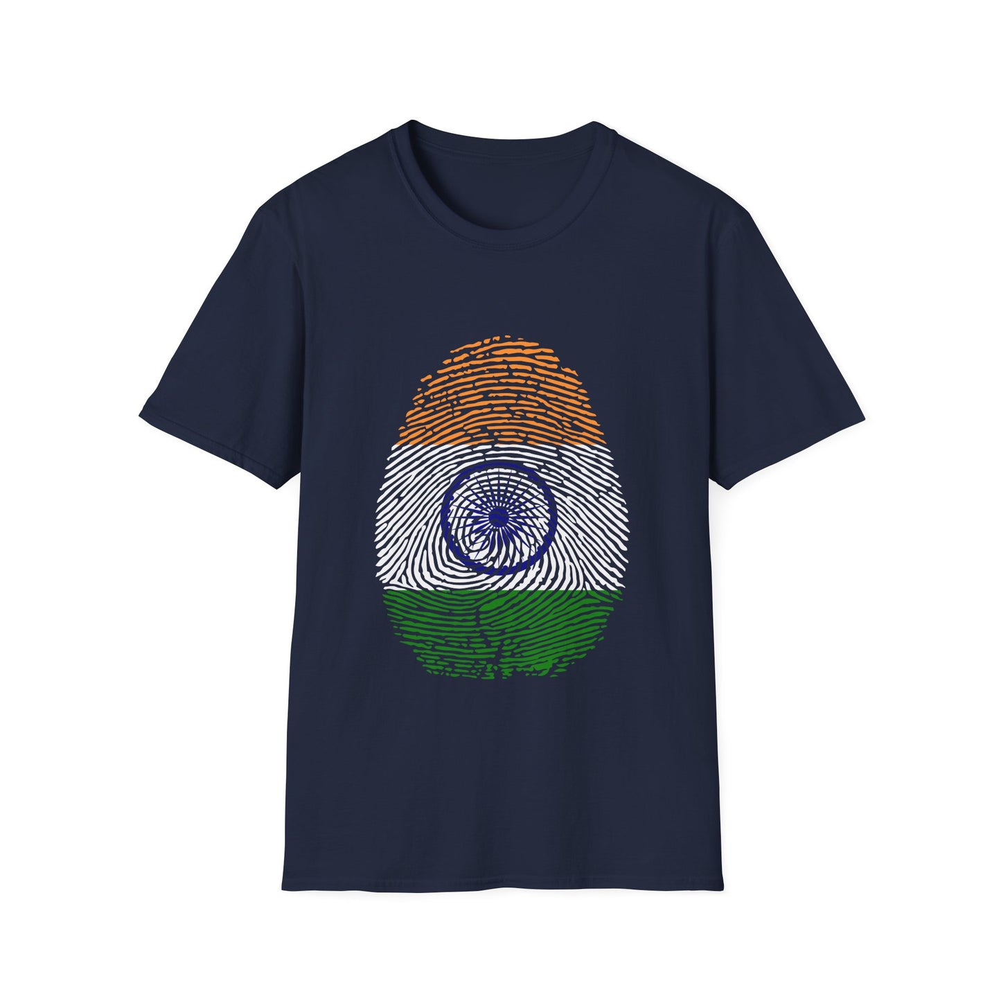 INDIA Fingerprint flag Soccer World Cup Fan T-Shirt (WOMEN)