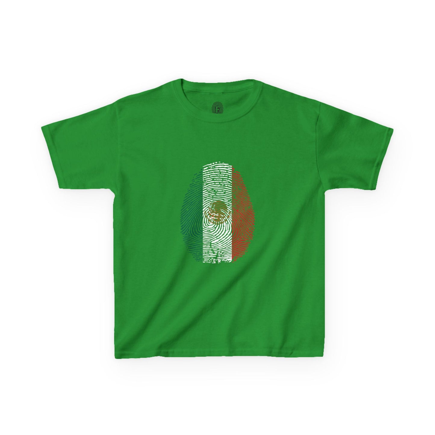 MEXICO Fingerprint flag Soccer World Cup Fan T-Shirt (KIDS - UNISEX)