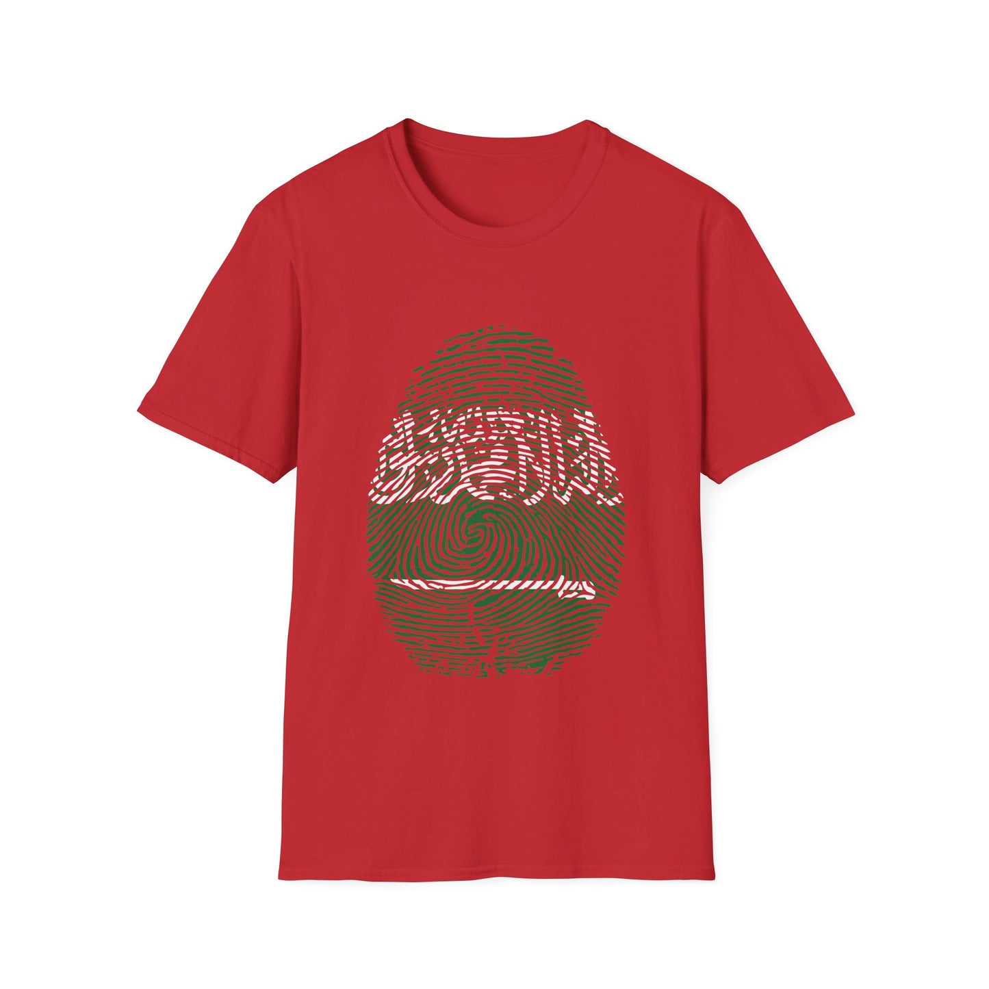 SAUDI ARABIA Fingerprint flag Soccer World Cup Fan T-Shirt (WOMEN)