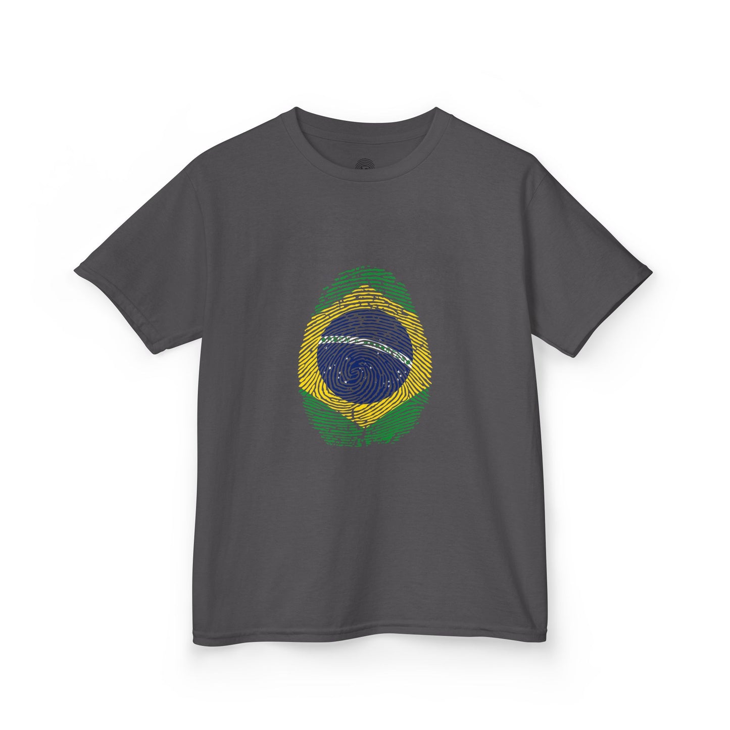 BRAZIL Fingerprint flag Soccer World Cup Fan T-Shirt (KIDS - UNISEX)